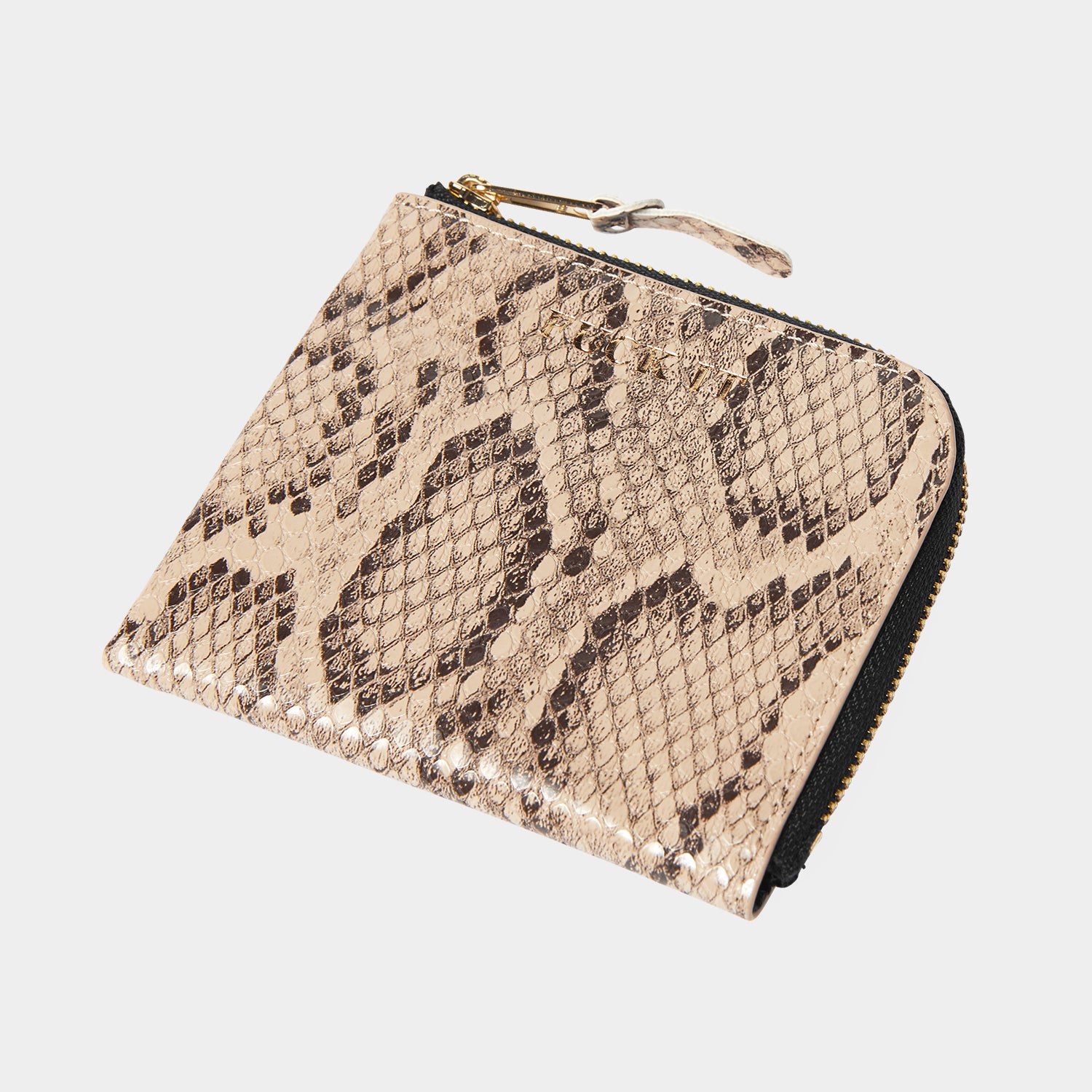 HUF (ハフ) Worldwide JP /OTHERS(その他アクセサリー)/ FUCK IT SNAKESKIN WALLET商品 / BROWN