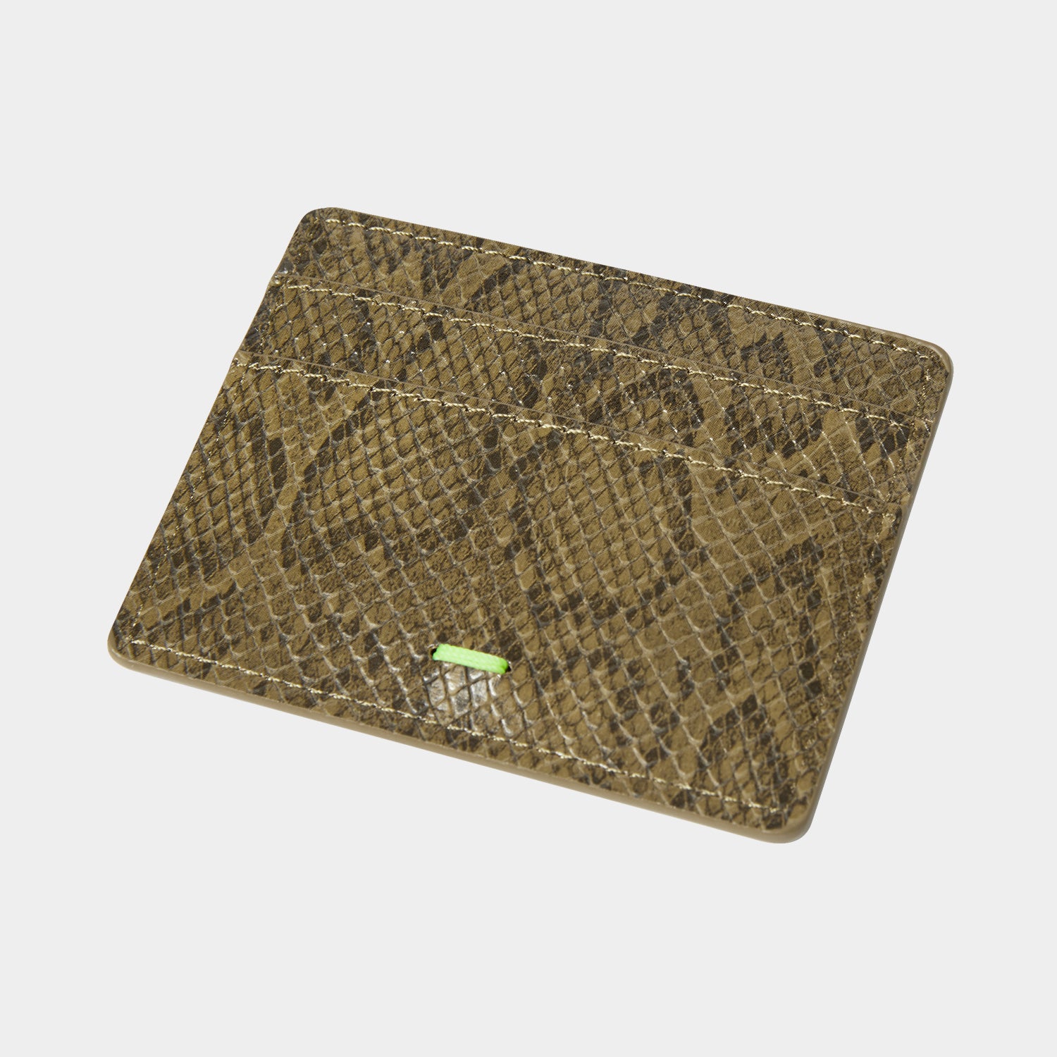 HUF (ハフ) Worldwide JP /OTHERS(その他アクセサリー)/ FUCK IT SNAKESKIN CARDHOLDER商品 / GREEN