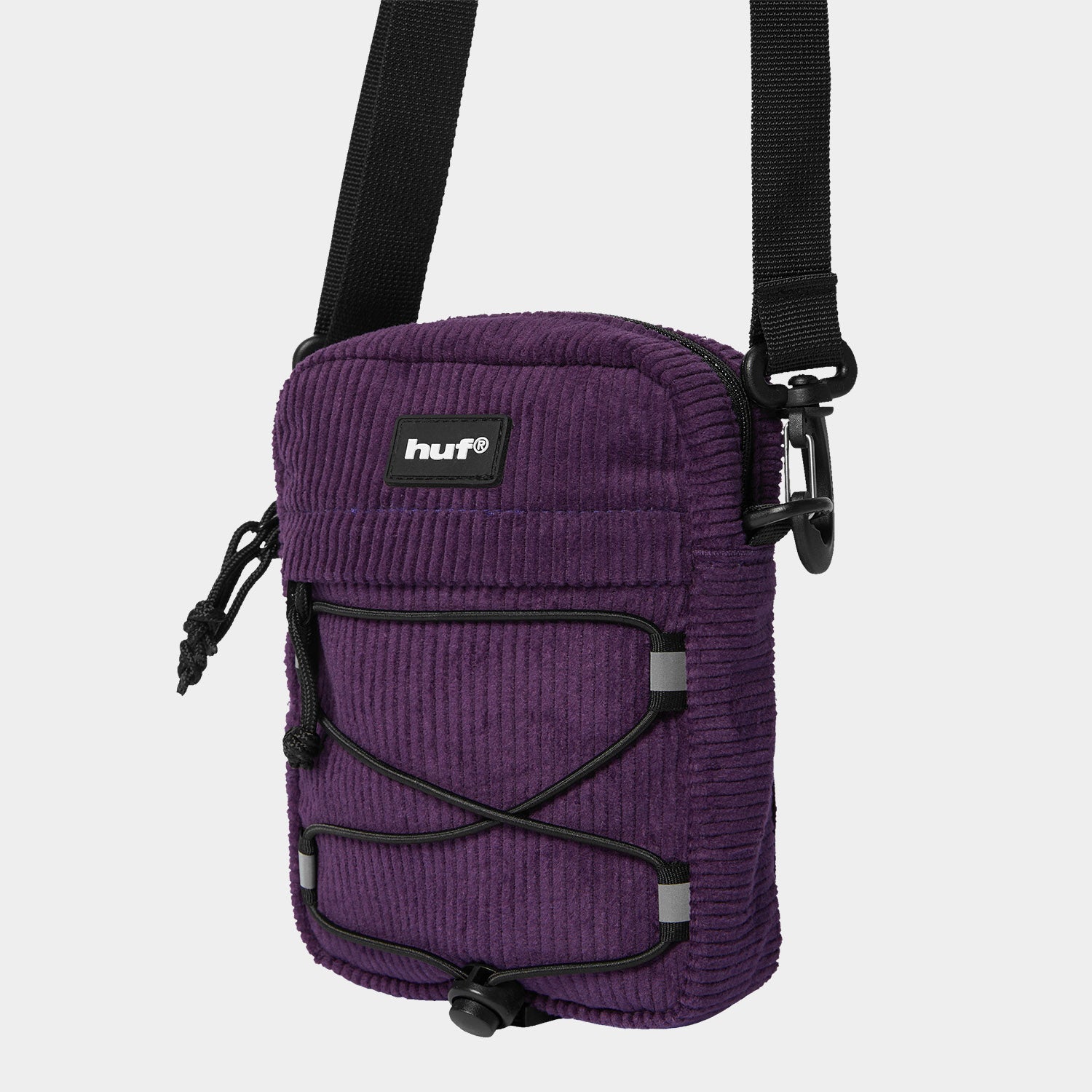 HUF (ハフ) Worldwide JP /BAGS(バッグ)/ CORDUROY BOWERY SIDE BAG商品 / DARK BERRY