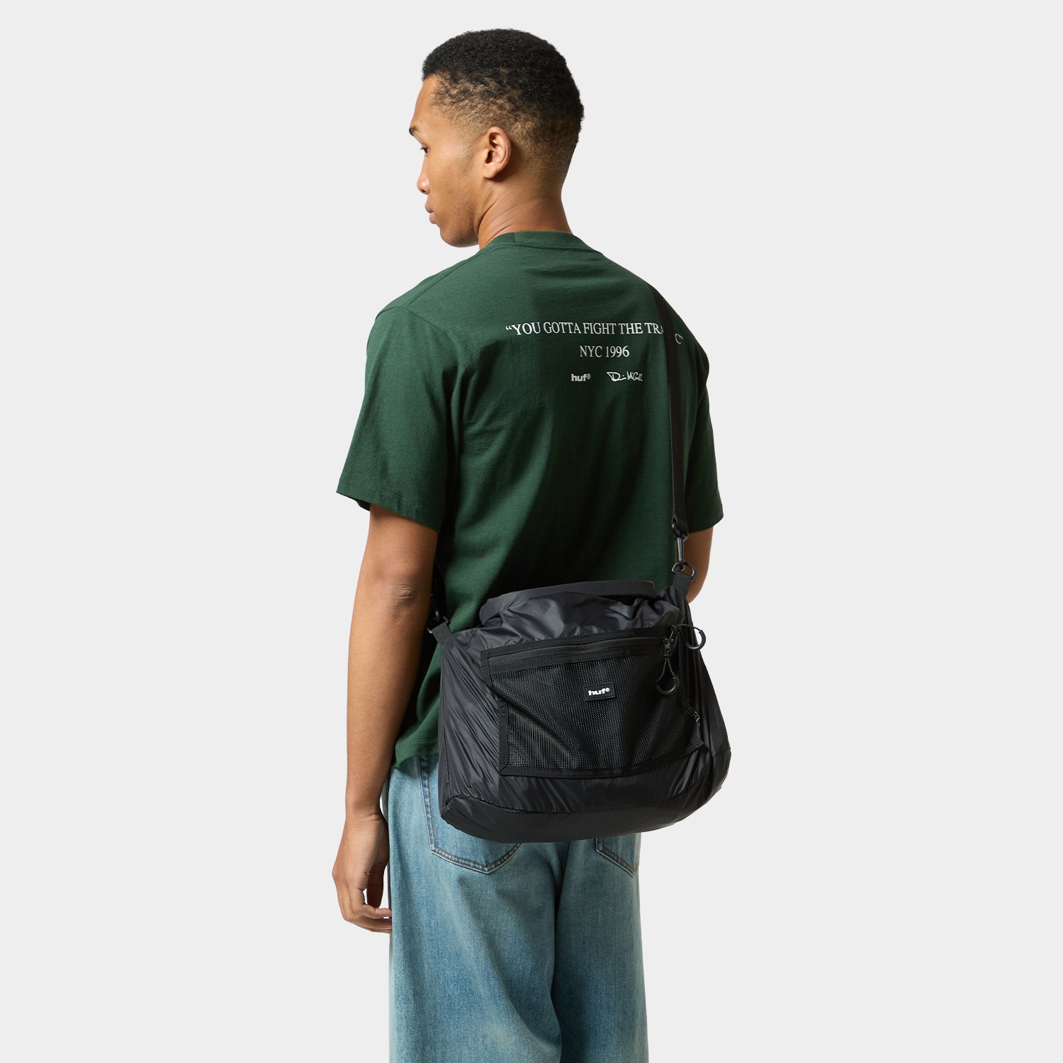 HUF (ハフ) Worldwide JP /BAGS(バッグ)/ PERTEX® ROLL TOP SHOULDER商品 / BLACK