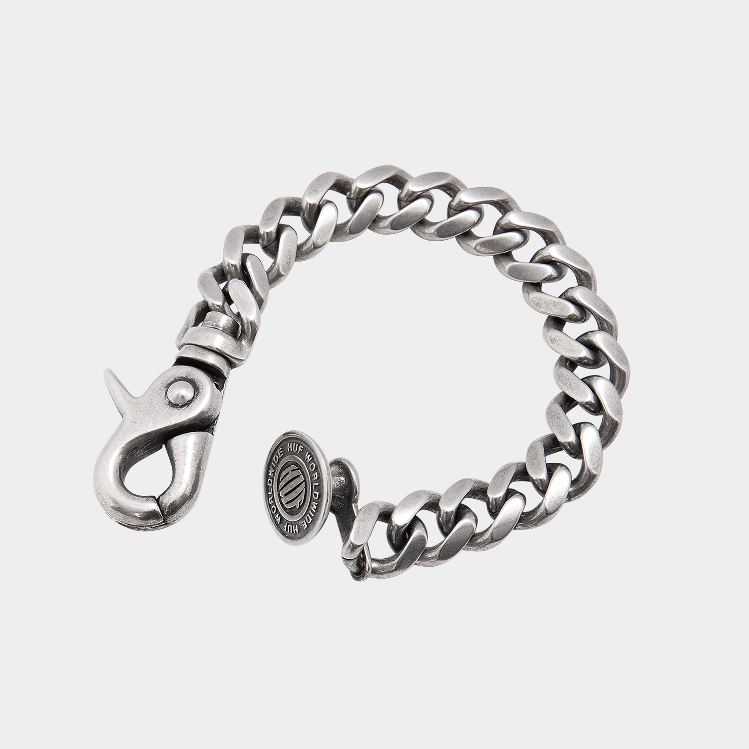 HUF (ハフ) Worldwide JP /JEWELRY(ジュエリー)/ BUTTON UP CLIP BRACELET商品 / SILVER
