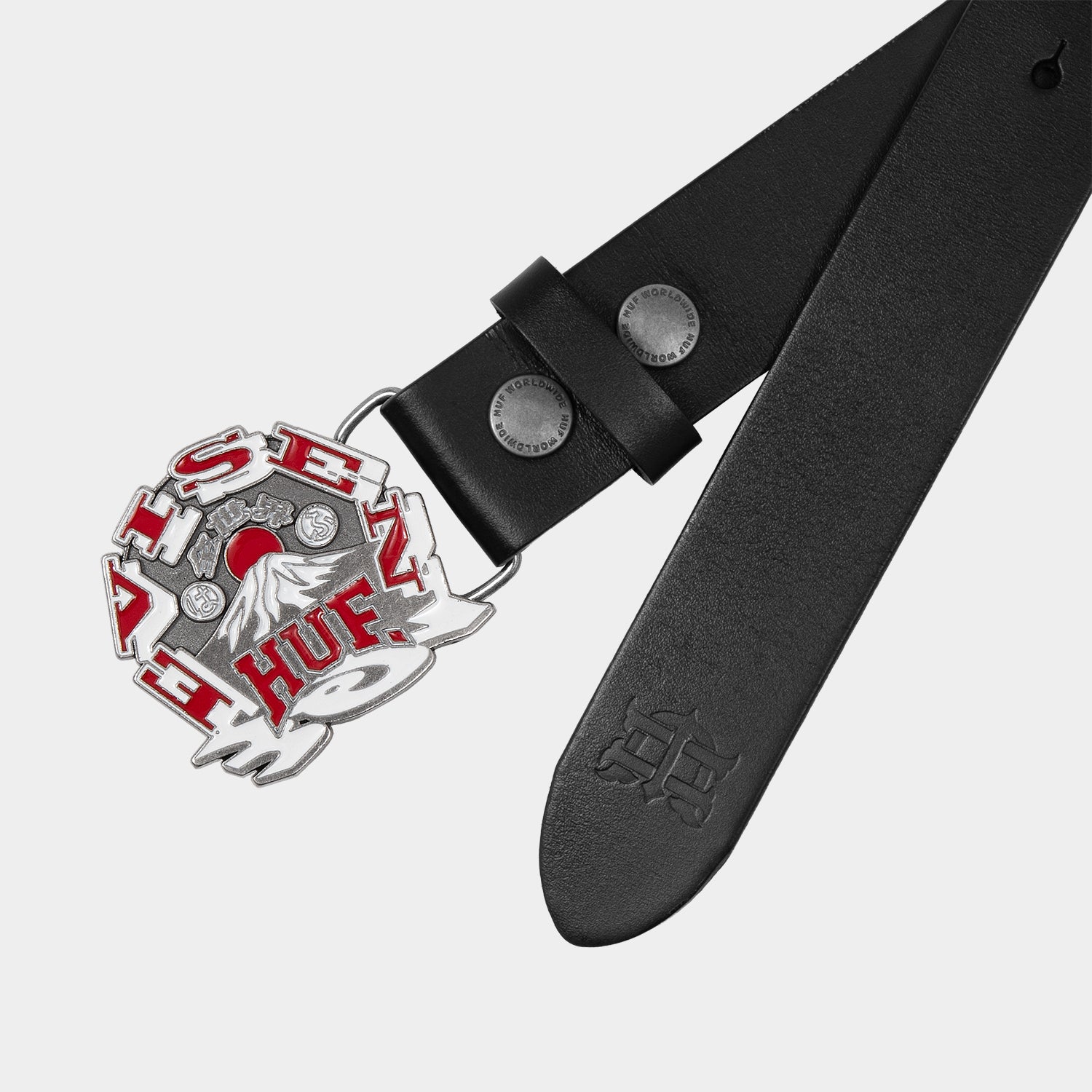 HUF (ハフ) Worldwide JP /OTHERS(その他アクセサリー)/ HUF X EVISEN HUFUJI BUCKLE BELT商品 / BLACK