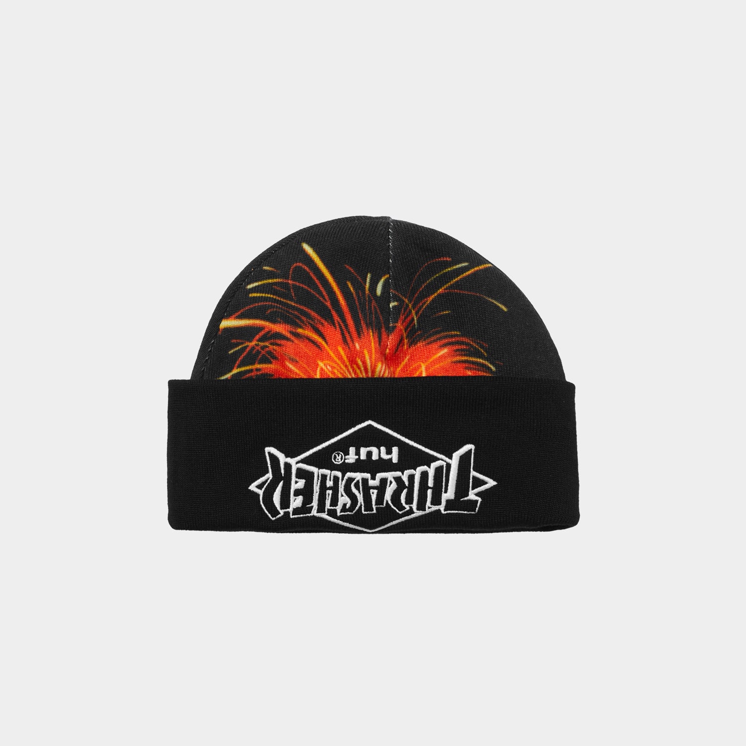 HUF (ハフ) Worldwide JP /HATS & BEANIES(ハット&ビーニー)/ HUF X THRASHER MELTDOWN REVERSIBLE BEANIE商品 / BLACK