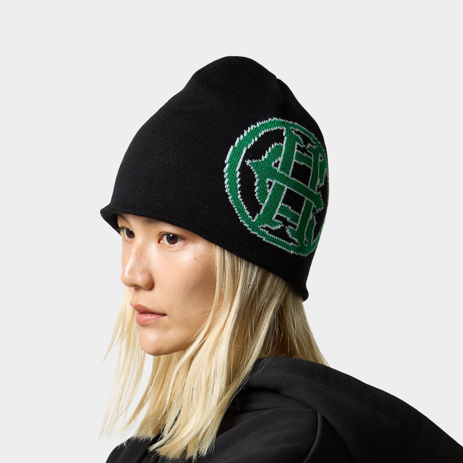 HUF (ハフ) Worldwide JP /HATS & BEANIES(ハット&ビーニー)/ HUF X EVISEN CROSS LOGO BEANIE商品 / BLACK