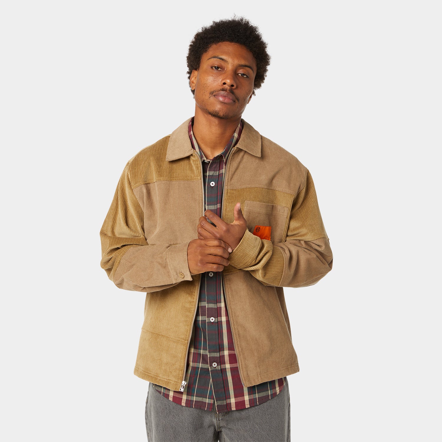 HUF (ハフ) Worldwide JP /TOPS & SHIRTS(トップス&シャツ)/ UNION CORDUROY SHACKET商品 / CLAY