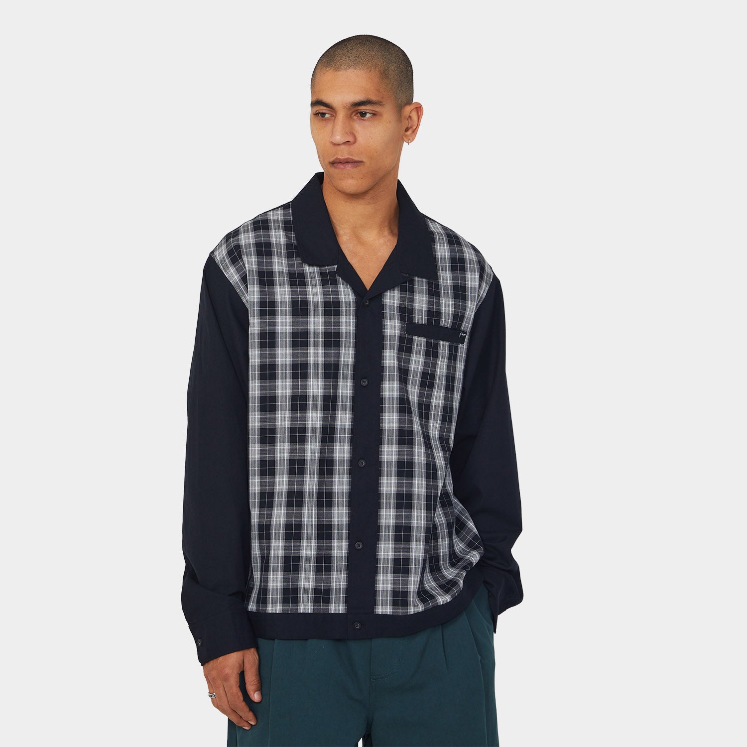 HUF (ハフ) Worldwide JP /TOPS & SHIRTS(トップス&シャツ)/ COOLIDGE PLAID LS SHIRT商品 / BLACK