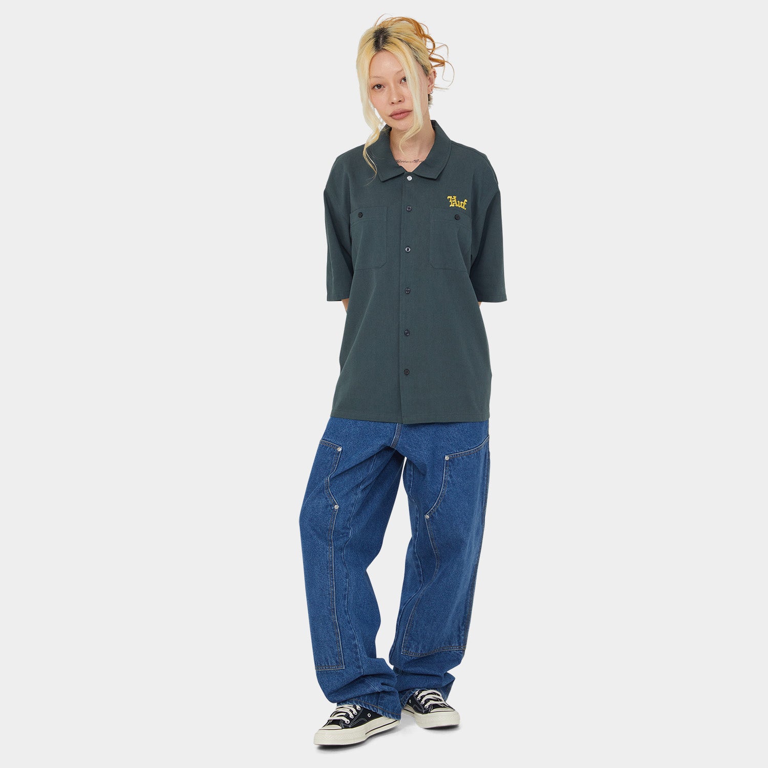 HUF (ハフ) Worldwide JP /TOPS & SHIRTS(トップス&シャツ)/ FANTASIES WORK SHIRT商品 / MARINE