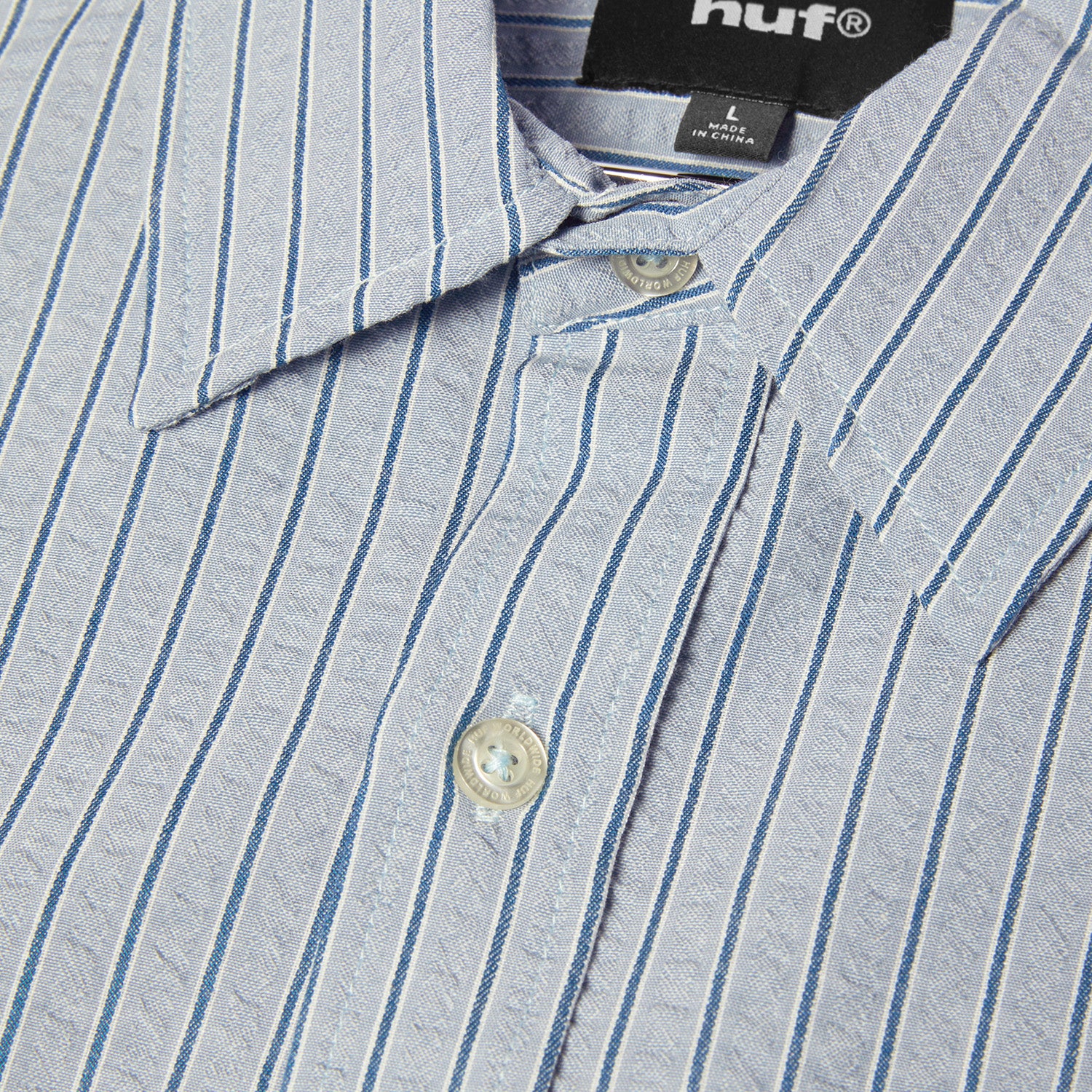 HUF (ハフ) Worldwide JP /TOPS & SHIRTS(トップス&シャツ)/ BIG BLOCK STRIPED SHIRT商品 / DRIED HERB