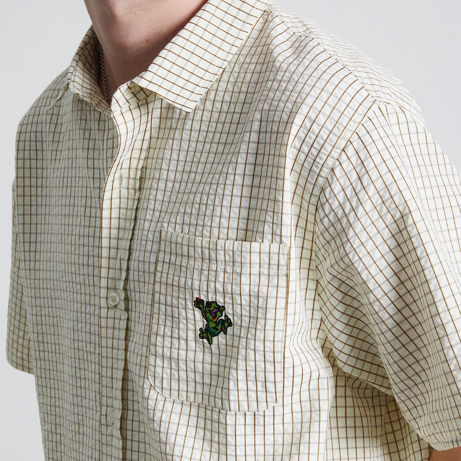 HUF (ハフ) Worldwide JP /T-SHIRTS(Tシャツ)/ STUCK ON YOU PLAID SHIRT商品 / ICE BLUE
