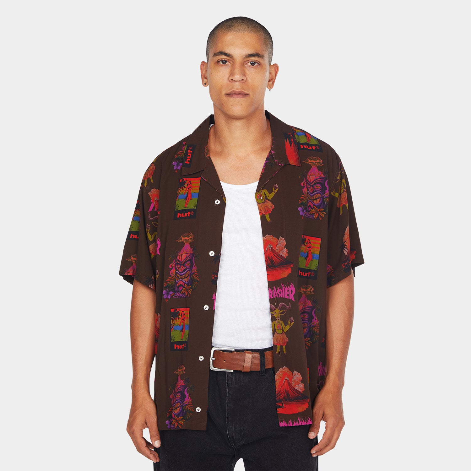 HUF (ハフ) Worldwide JP /TOPS & SHIRTS(トップス&シャツ)/ HUF X THRASHER HAWAIIAN SHIRT商品 / MULTI