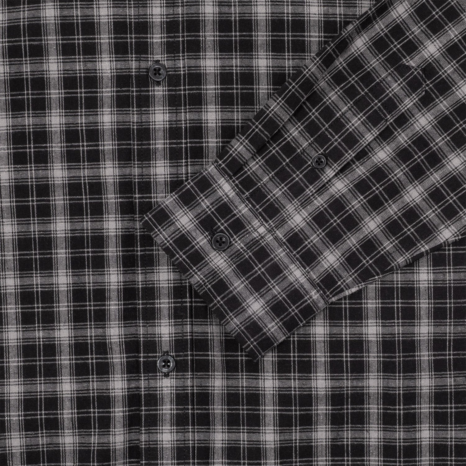 HUF (ハフ) Worldwide JP /TOPS & SHIRTS(トップス&シャツ)/ MEGABLAST PLAID LS SHIRT商品 / BLACK