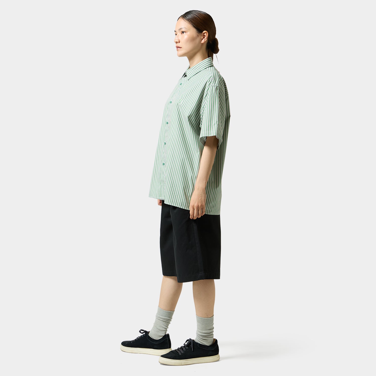 HUF (ハフ) Worldwide JP /TOPS & SHIRTS(トップス&シャツ)/ MEGABLAST STRIPE SHIRT商品 / LT BLUE