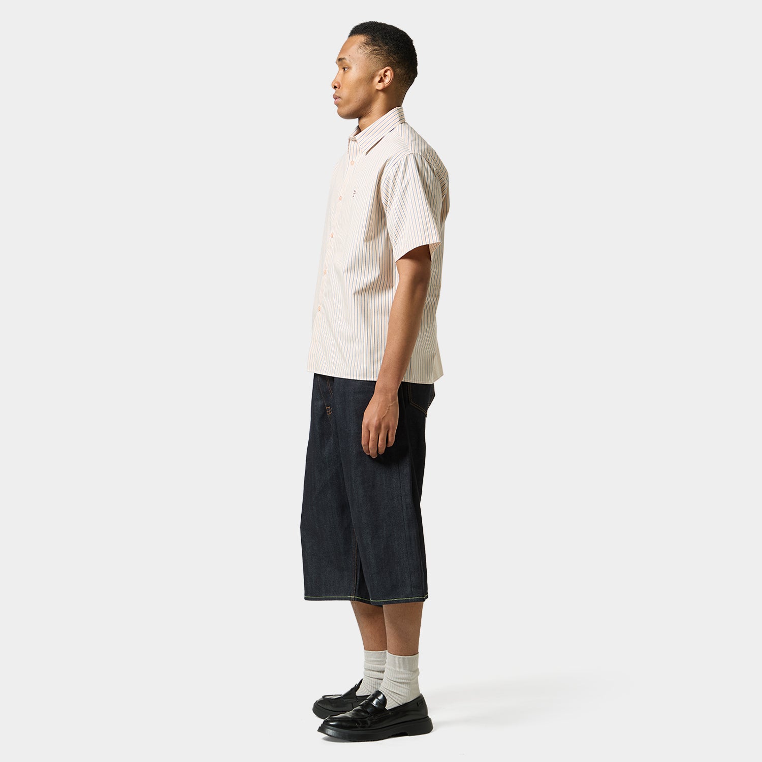 HUF (ハフ) Worldwide JP /TOPS & SHIRTS(トップス&シャツ)/ MEGABLAST STRIPE SHIRT商品 / LT BLUE