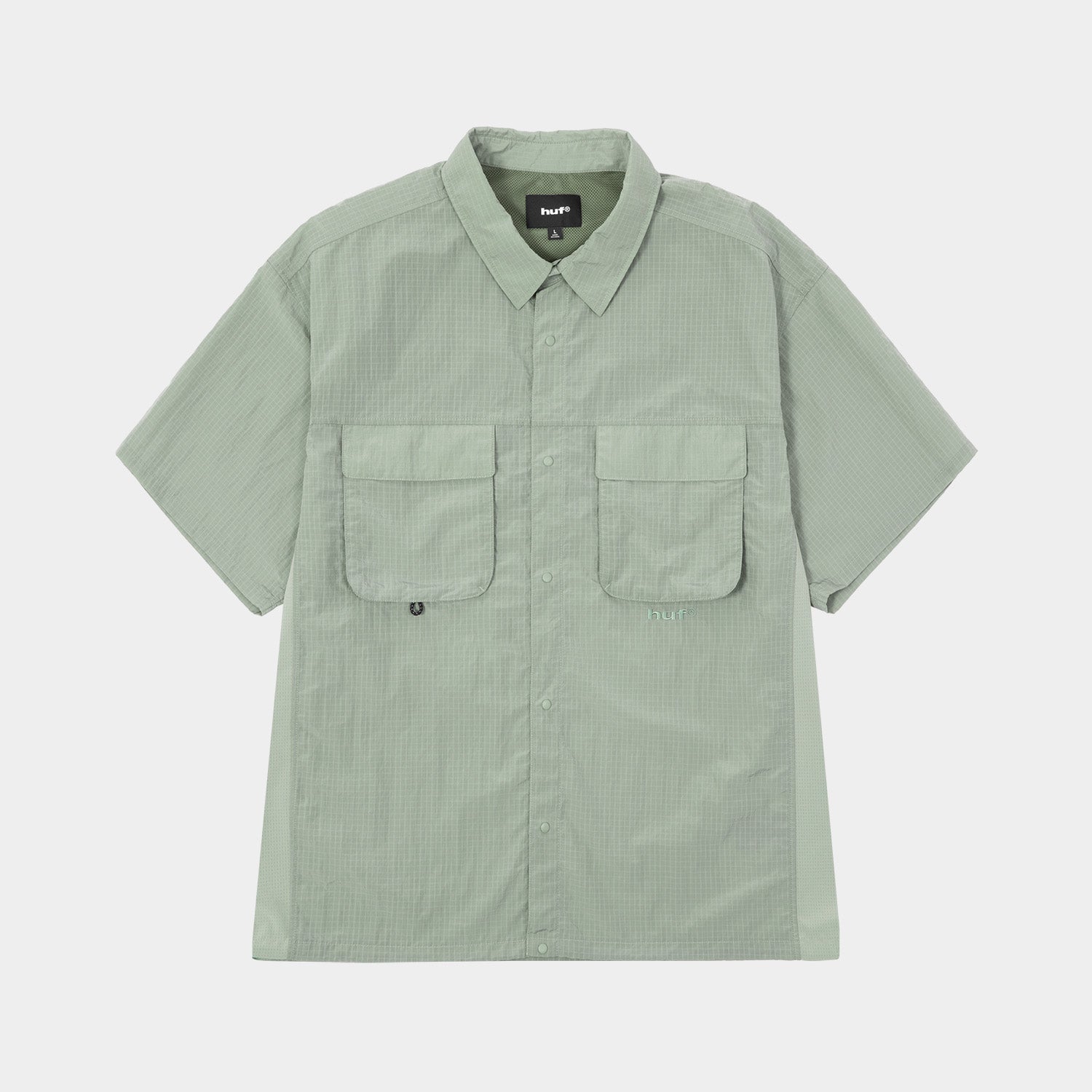 HUF (ハフ) Worldwide JP /TOPS & SHIRTS(トップス&シャツ)/ UTILITY NYLON SHEER SHIRT商品 / BLACK