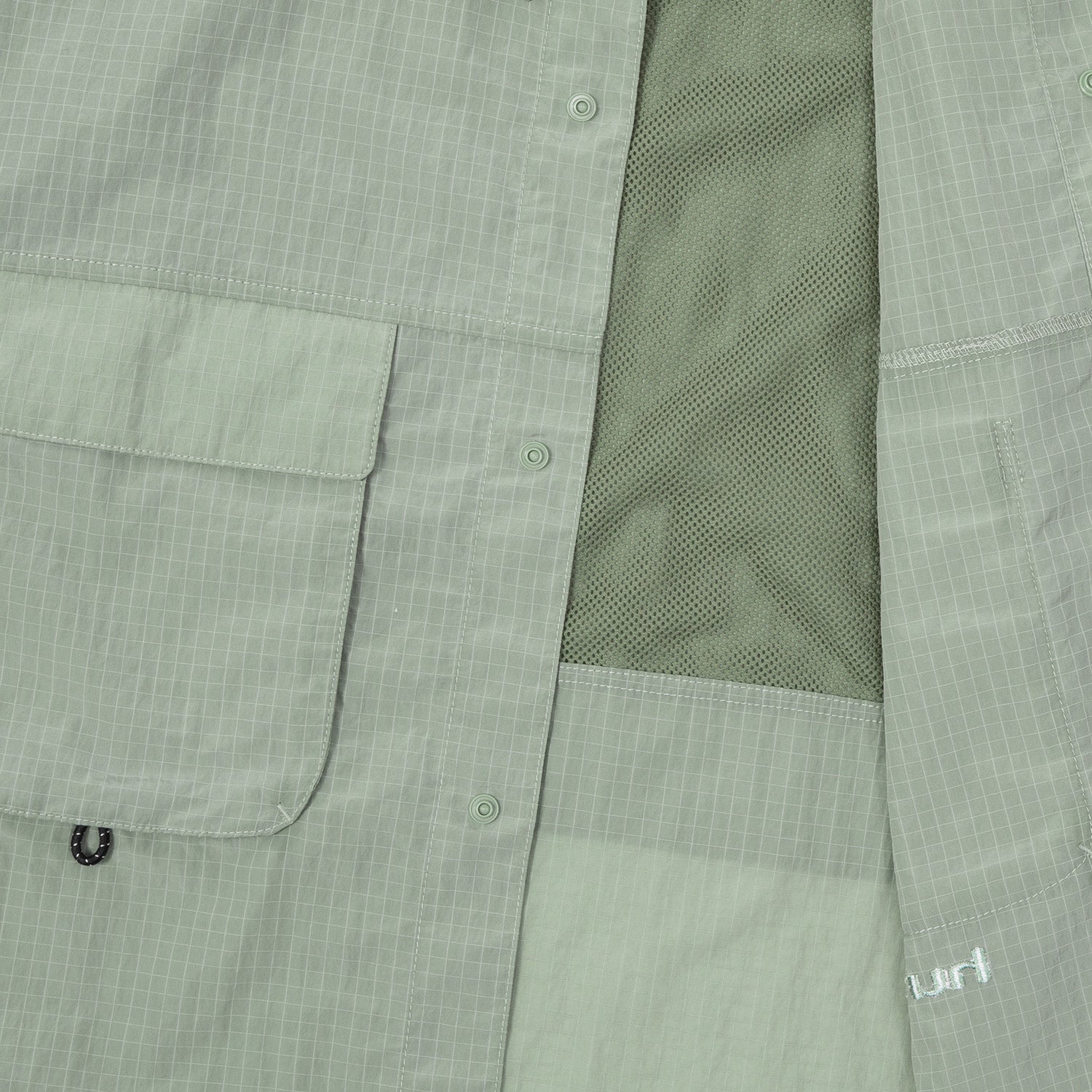 HUF (ハフ) Worldwide JP /TOPS & SHIRTS(トップス&シャツ)/ UTILITY NYLON SHEER SHIRT商品 / BLACK