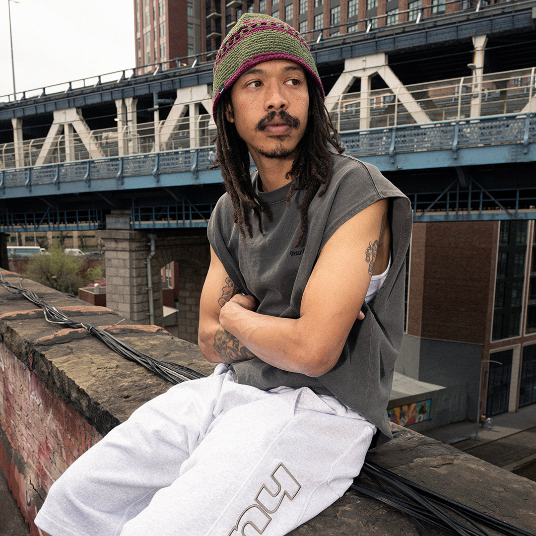 HUF (ハフ) Worldwide JP /TOPS & SHIRTS(トップス&シャツ)/ huf eightynine SLEEVELESS TOP商品 / BLACK