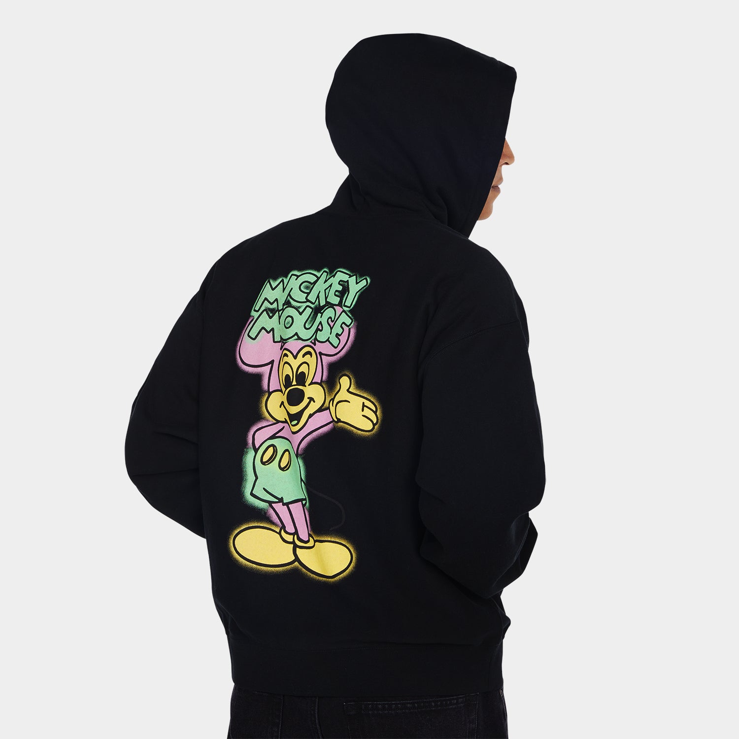 HUF (ハフ) Worldwide JP /HOODIES(パーカー)/ DISNEY | HUF MICKEY SPRAY FULL ZIP HOODIE商品 / BLACK