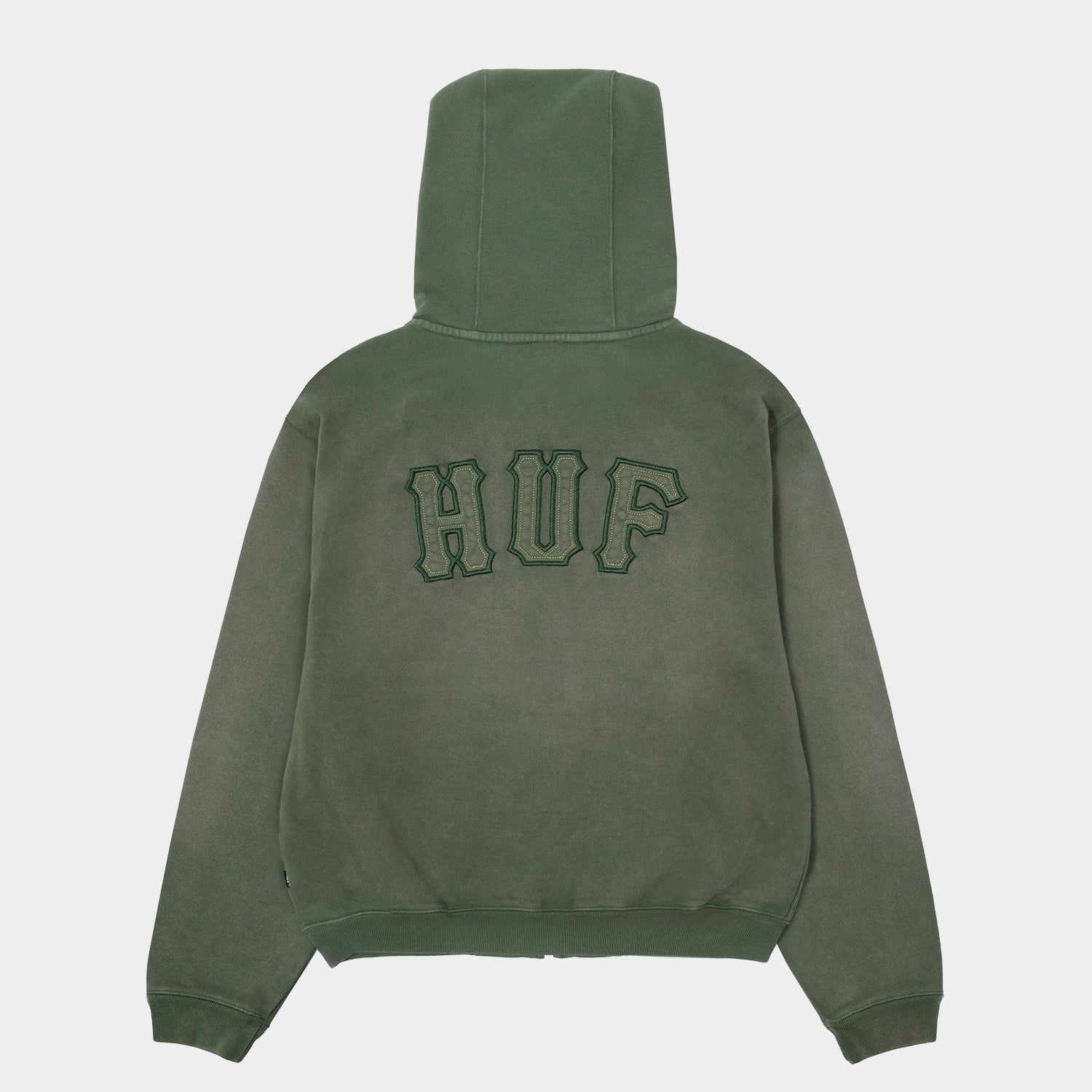 HUF (ハフ) Worldwide JP /HOODIES(パーカー)/ ARCH WIDE FULL ZIP HOODIE商品 / BLACK