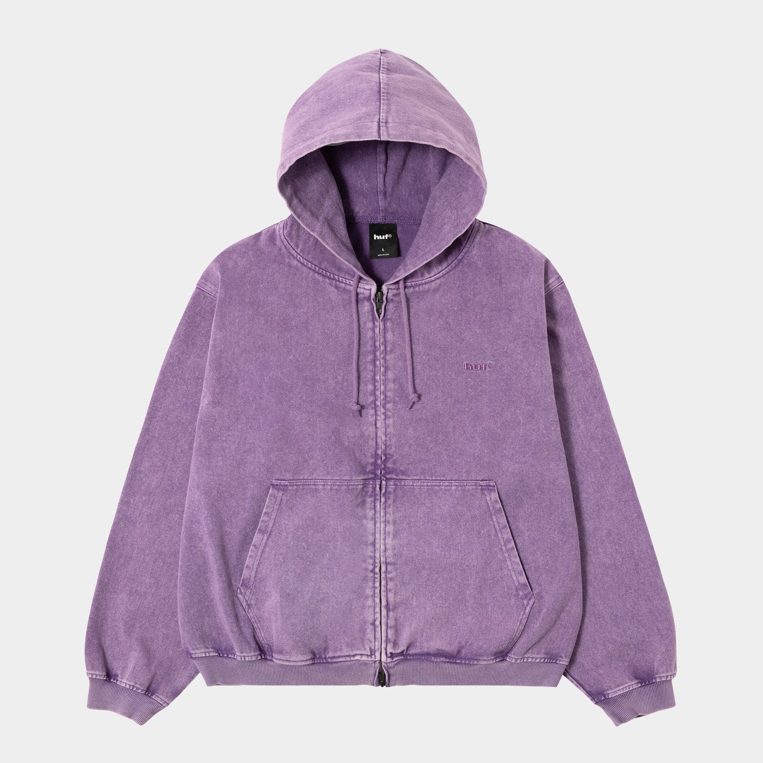 HUF (ハフ) Worldwide JP /HOODIES(パーカー)/ HUF eightynine WASHED FULL ZIP HOODIE商品 / PURPLE