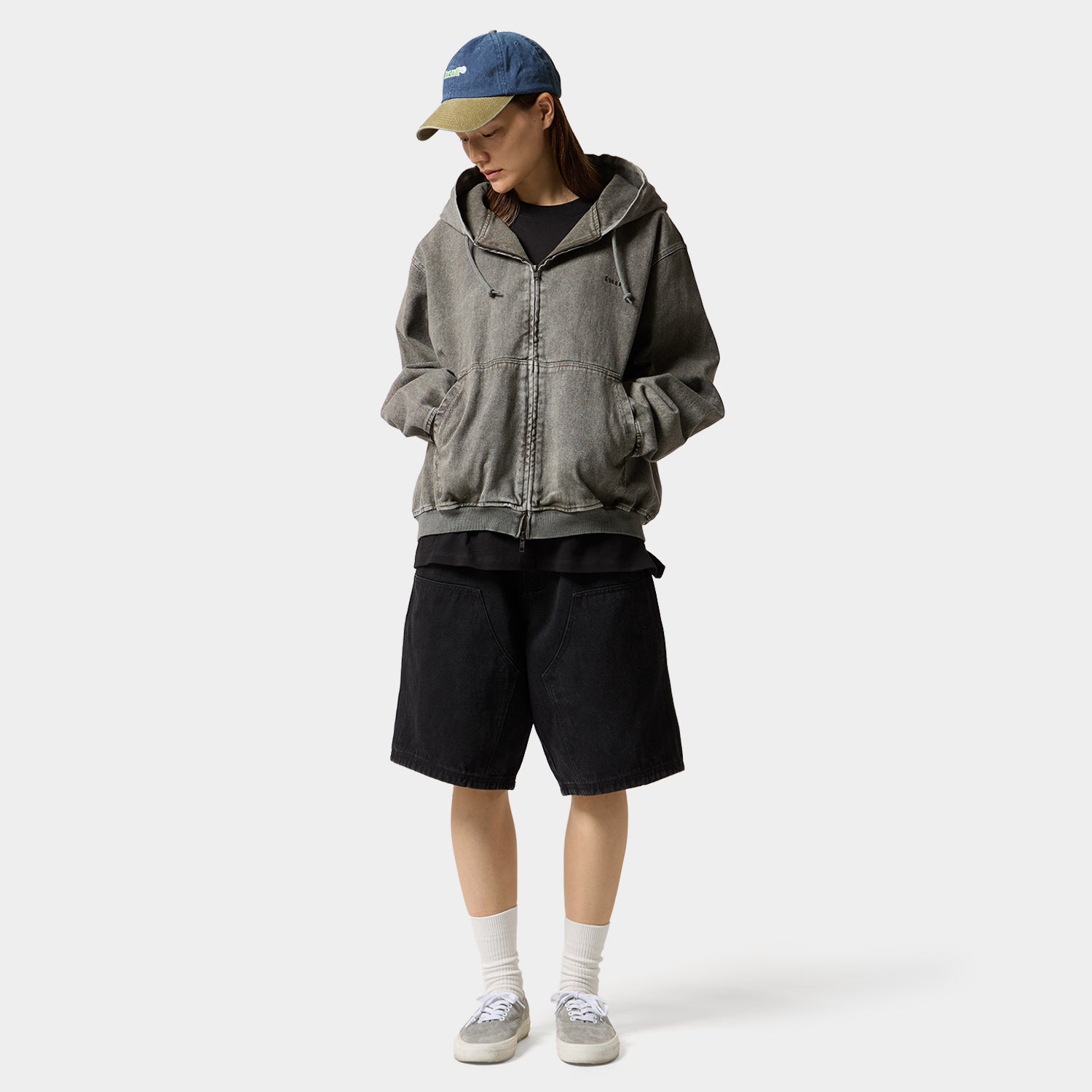 HUF (ハフ) Worldwide JP /HOODIES(パーカー)/ HUF eightynine WASHED FULL ZIP HOODIE商品 / PURPLE