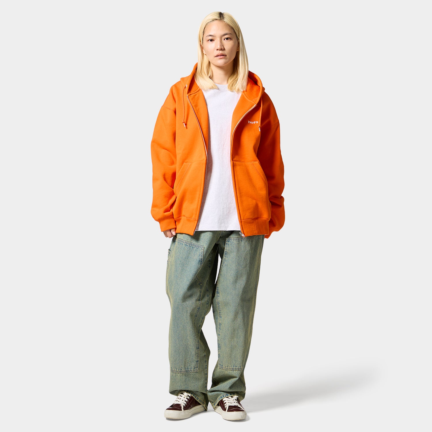 HUF (ハフ) Worldwide JP /HOODIES(パーカー)/ HUF eightynine FULL ZIP HOODIE商品 / ORANGE