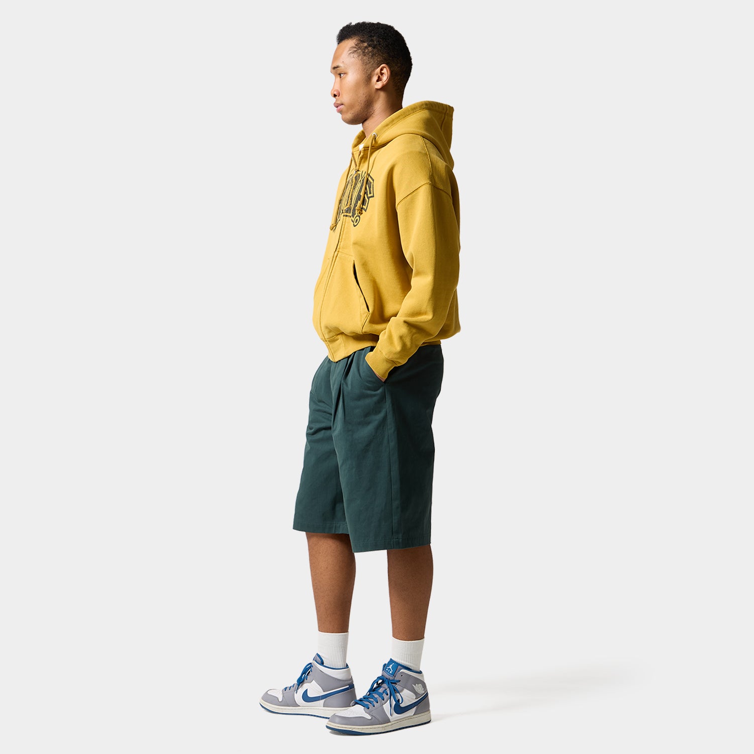 HUF (ハフ) Worldwide JP /HOODIES(パーカー)/ CLASSIC ARCH FULL ZIP HOODIE商品 / YELLOW