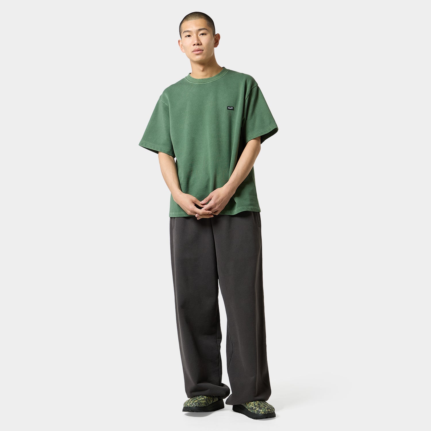 HUF (ハフ) Worldwide JP /TOPS & SHIRTS(トップス&シャツ)/ huf eightynine WASHED FLEECE TEE商品 / COFFEE