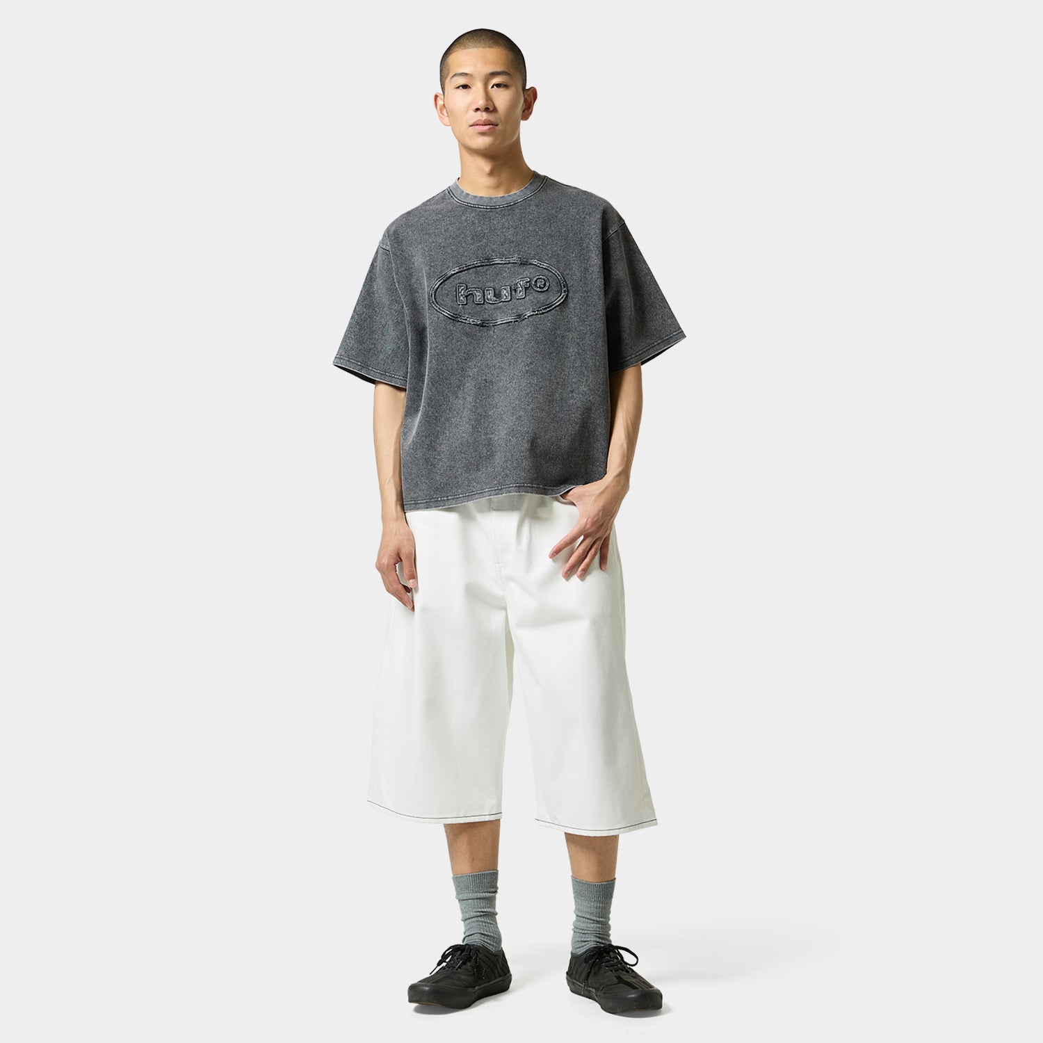 HUF (ハフ) Worldwide JP /TOPS & SHIRTS(トップス&シャツ)/ 89 OVAL CREW商品 / BLACK