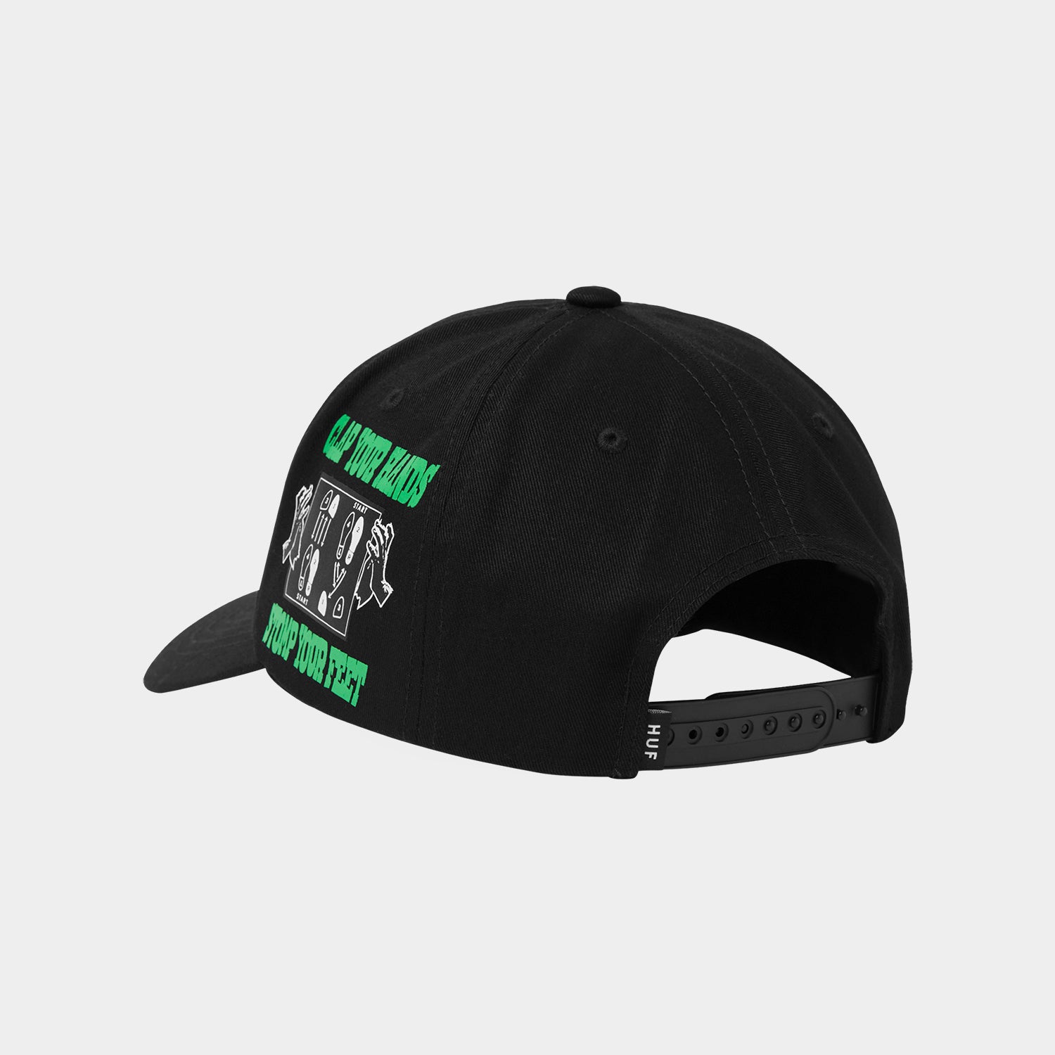 HUF (ハフ) Worldwide JP /HATS & BEANIES(ハット&ビーニー)/ EVERYBODY GET LOOSE SNAPBACK商品 / BLACK