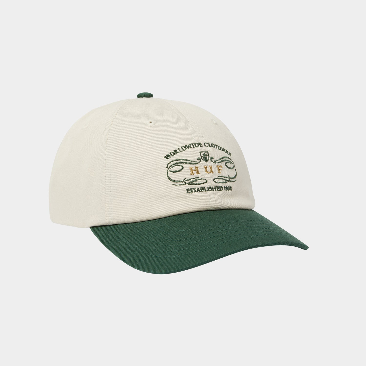 HUF (ハフ) Worldwide JP /HATS & BEANIES(ハット&ビーニー)/ WORLDWIDE CLOTHIERS 6 PANEL商品 / FOREST GREEN
