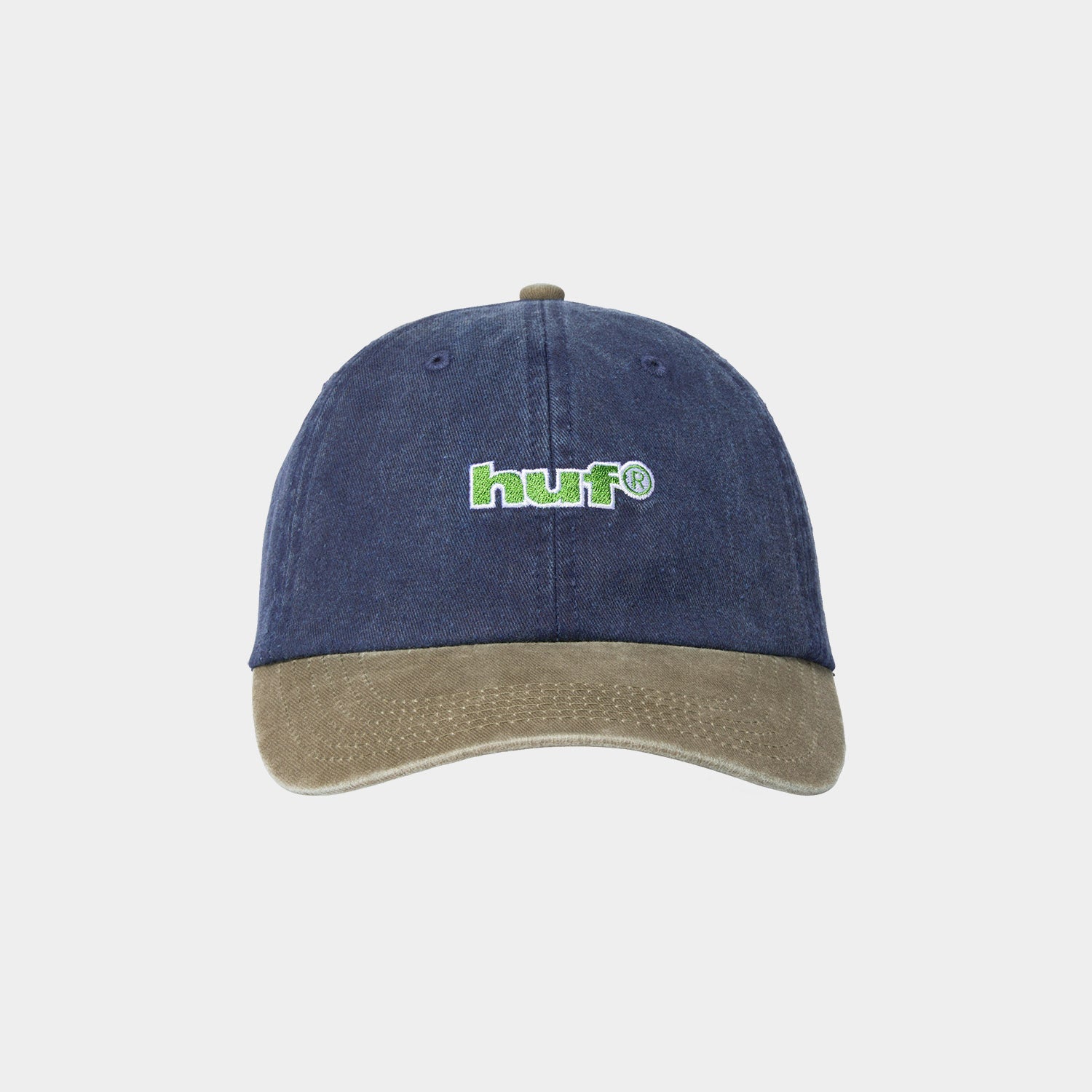 HUF (ハフ) Worldwide JP /HATS & BEANIES(ハット&ビーニー)/ TWO TONE 89 WASHED 6 PANEL HAT商品 / NAVY