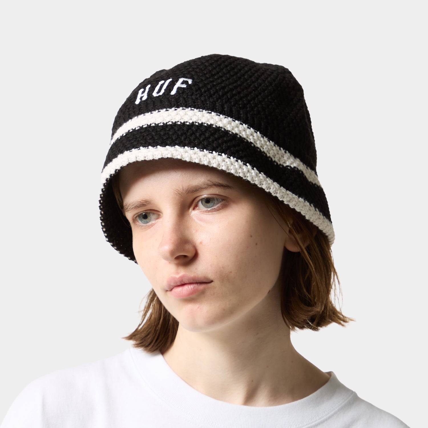 HUF (ハフ) Worldwide JP /HATS & BEANIES(ハット&ビーニー)/ ARCH KNIT BUCKET HAT商品 / BLEACH