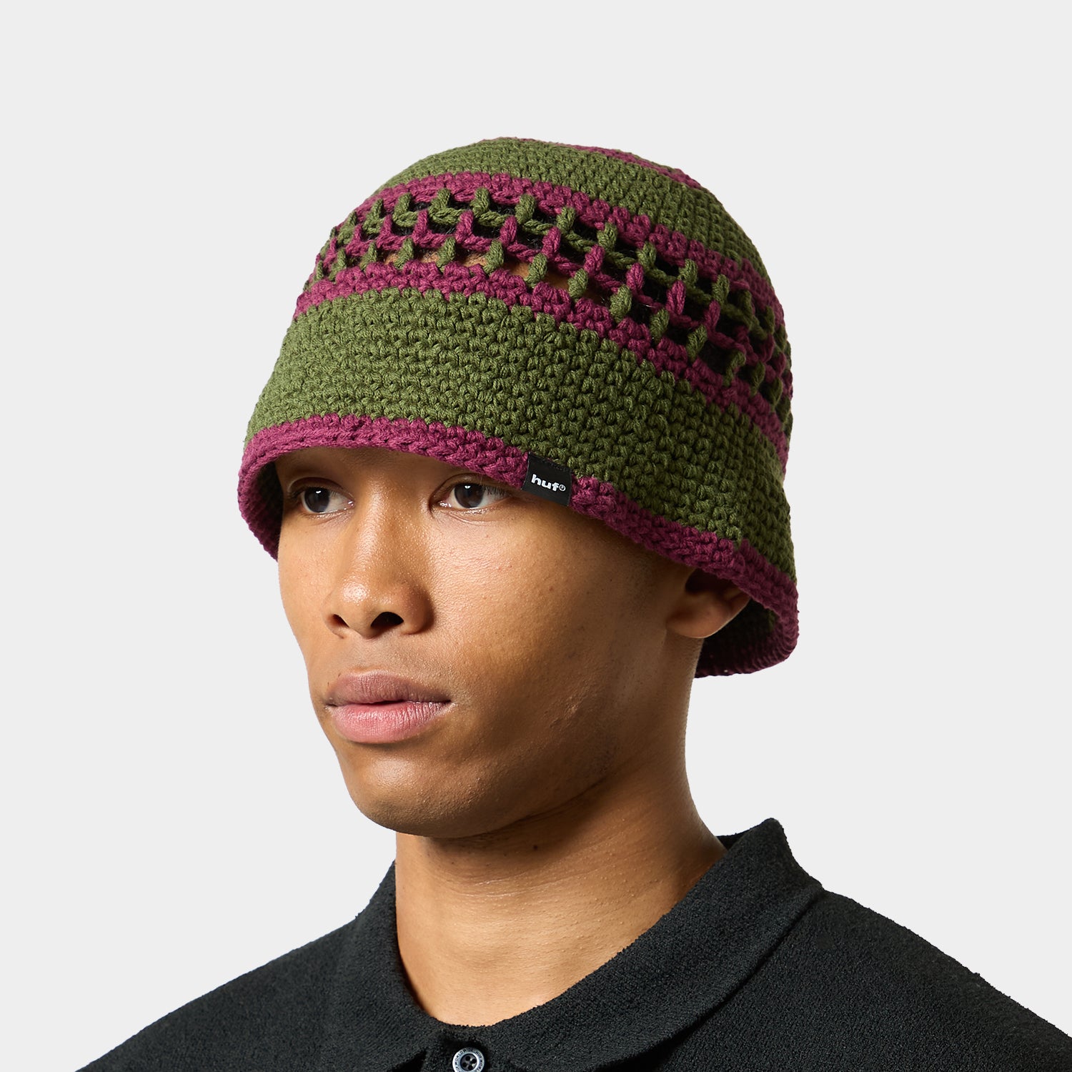 HUF (ハフ) Worldwide JP /HATS & BEANIES(ハット&ビーニー)/ DUAL MESH CROCHET HAT商品 / PEACH