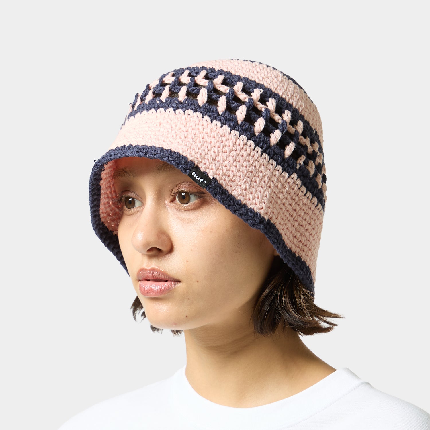 HUF (ハフ) Worldwide JP /HATS & BEANIES(ハット&ビーニー)/ DUAL MESH CROCHET HAT商品 / PEACH