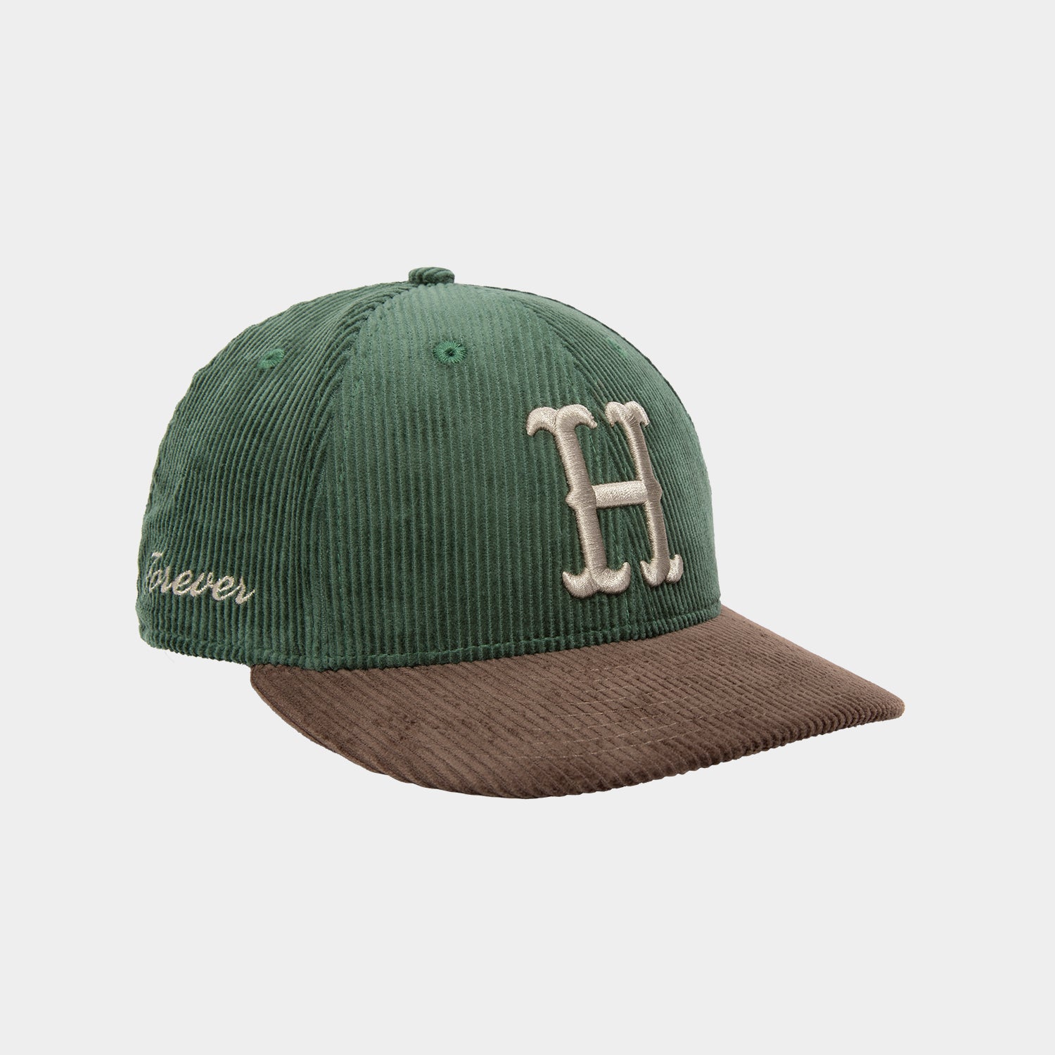 HUF (ハフ) Worldwide JP /HATS & BEANIES(ハット&ビーニー)/ NEW ERA® CLASSIC H CORDUROY HAT商品 / DK GREEN
