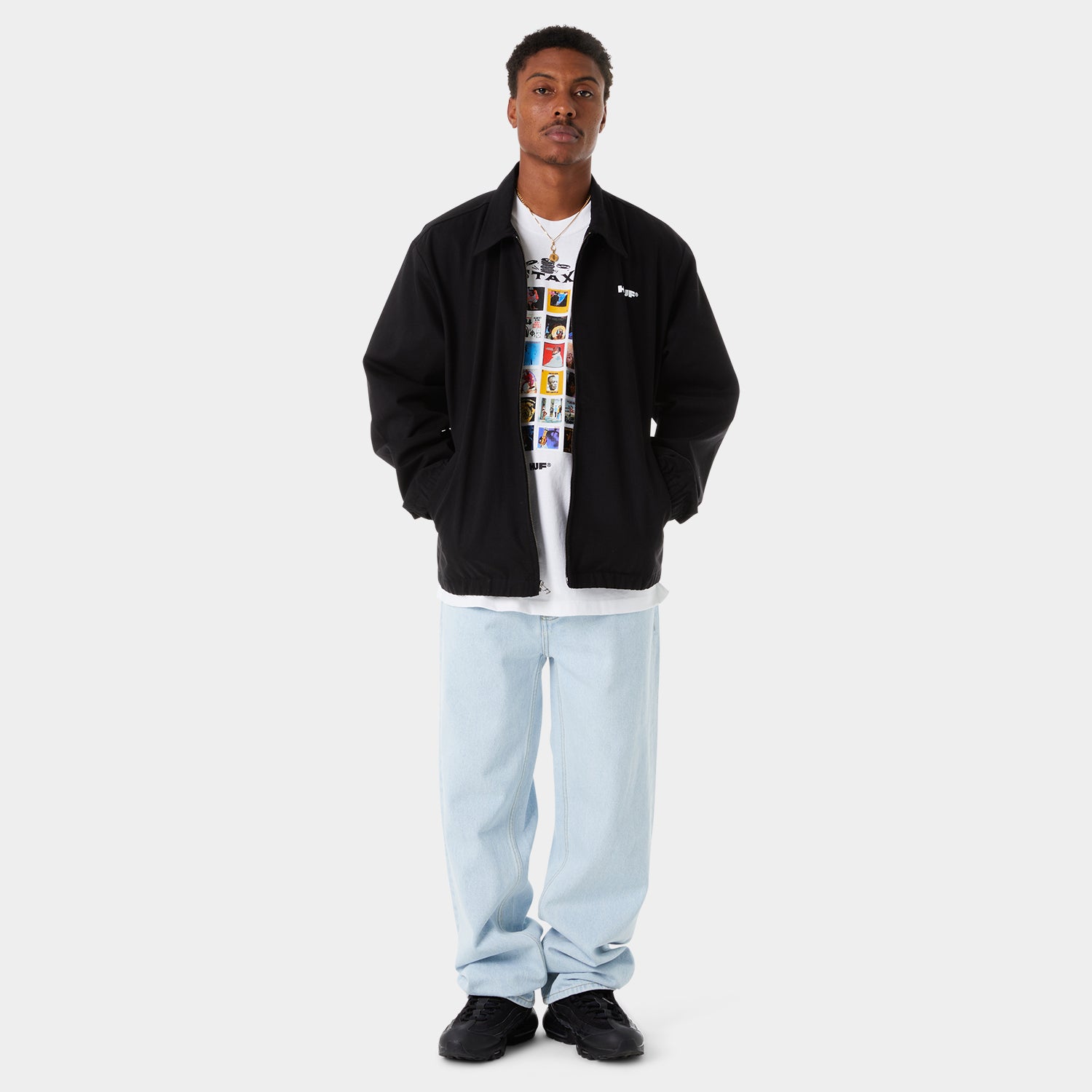 HUF (ハフ) Worldwide JP /JACKETS(ジャケット)/ HUF X STAX JACKET商品 / BLACK