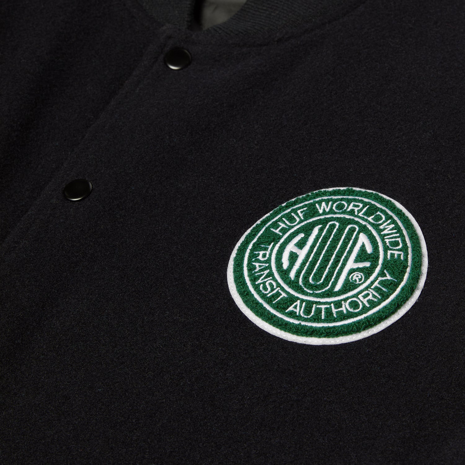 HUF (ハフ) Worldwide JP /JACKETS(ジャケット)/ GLOBAL TRANSIT VARSITY JACKET商品 / NAVY