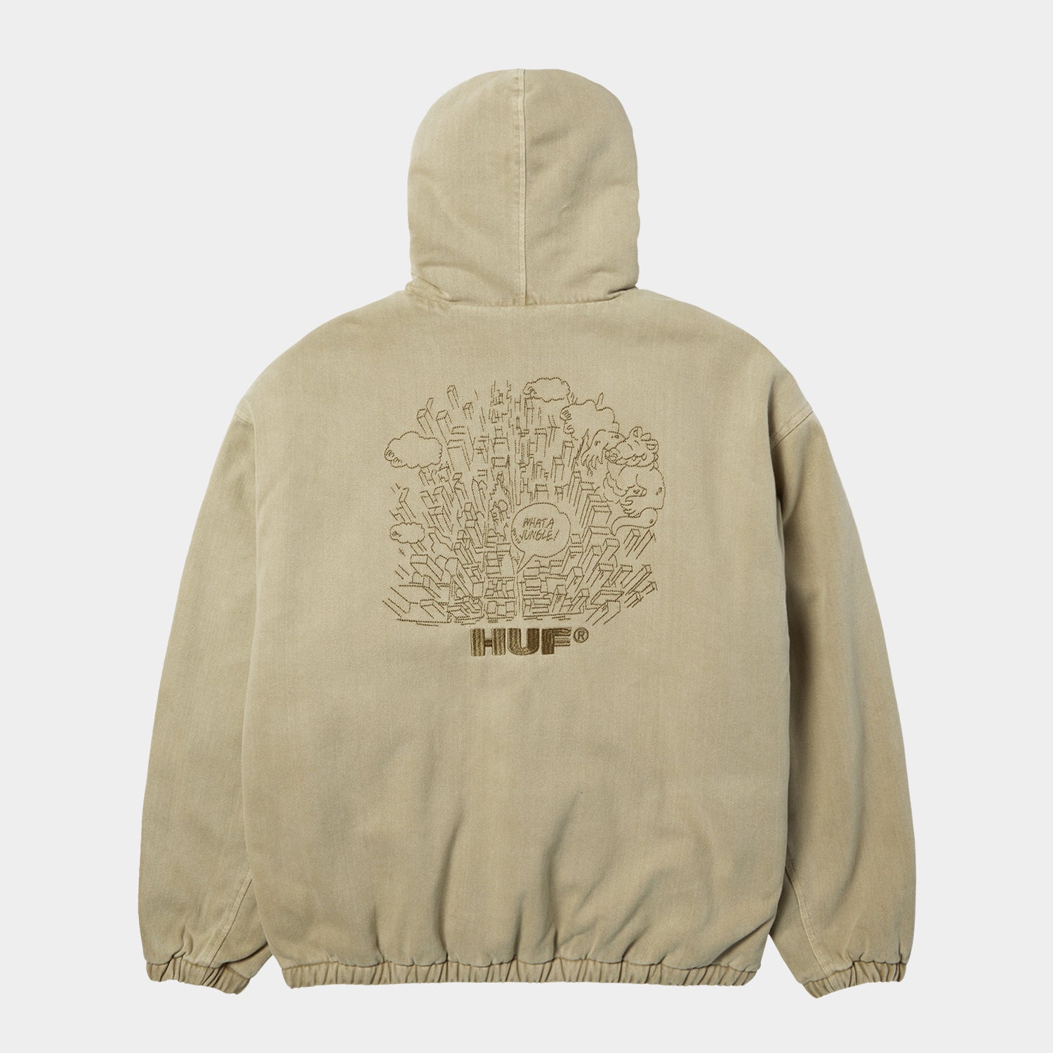 HUF (ハフ) Worldwide JP /JACKETS(ジャケット)/ WHAT A JUNGLE DENIM WORK JACKET商品 / EVERGREEN