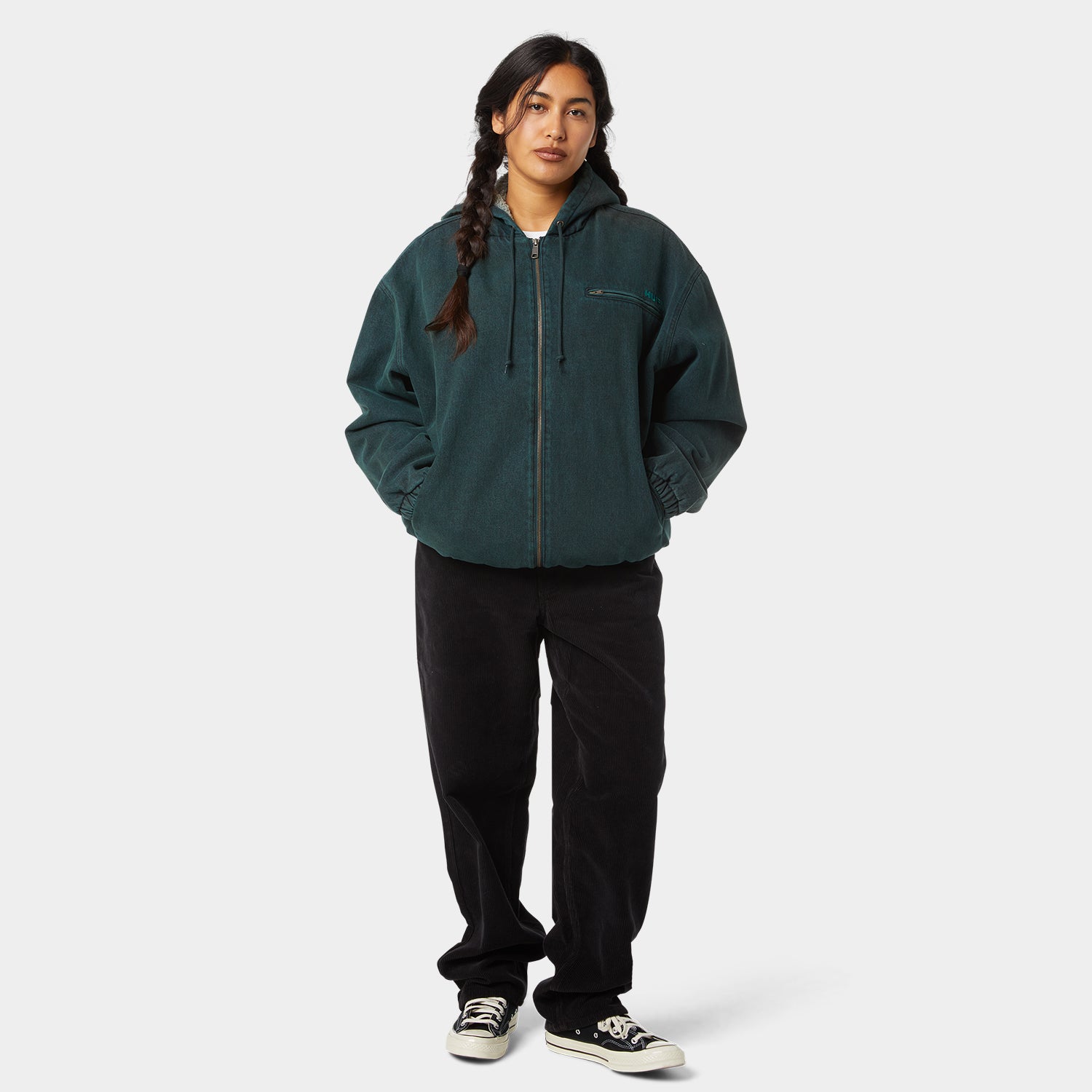 HUF (ハフ) Worldwide JP /JACKETS(ジャケット)/ WHAT A JUNGLE DENIM WORK JACKET商品 / EVERGREEN