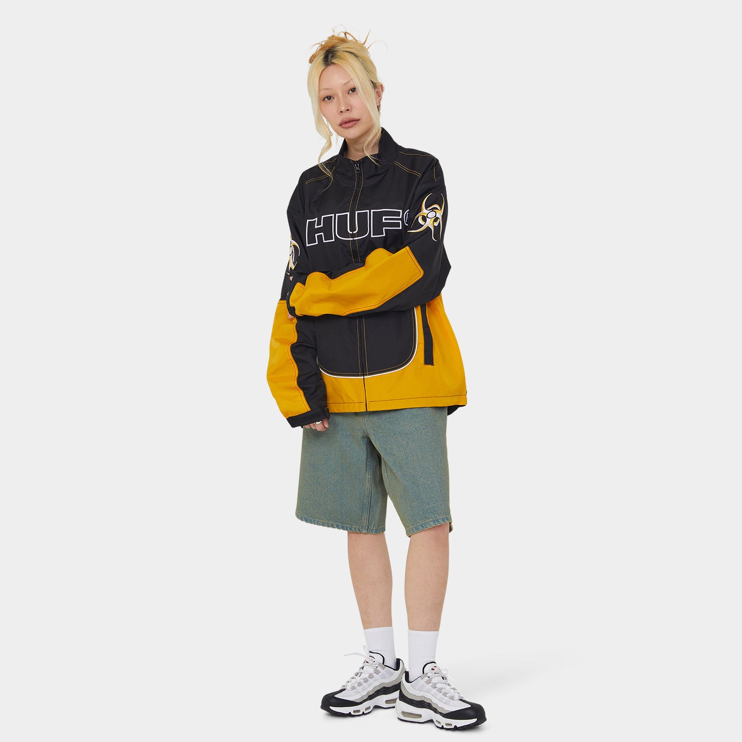 HUF (ハフ) Worldwide JP /JACKETS(ジャケット)/ SECTOR JACKET商品 / BLACK/YELLOW