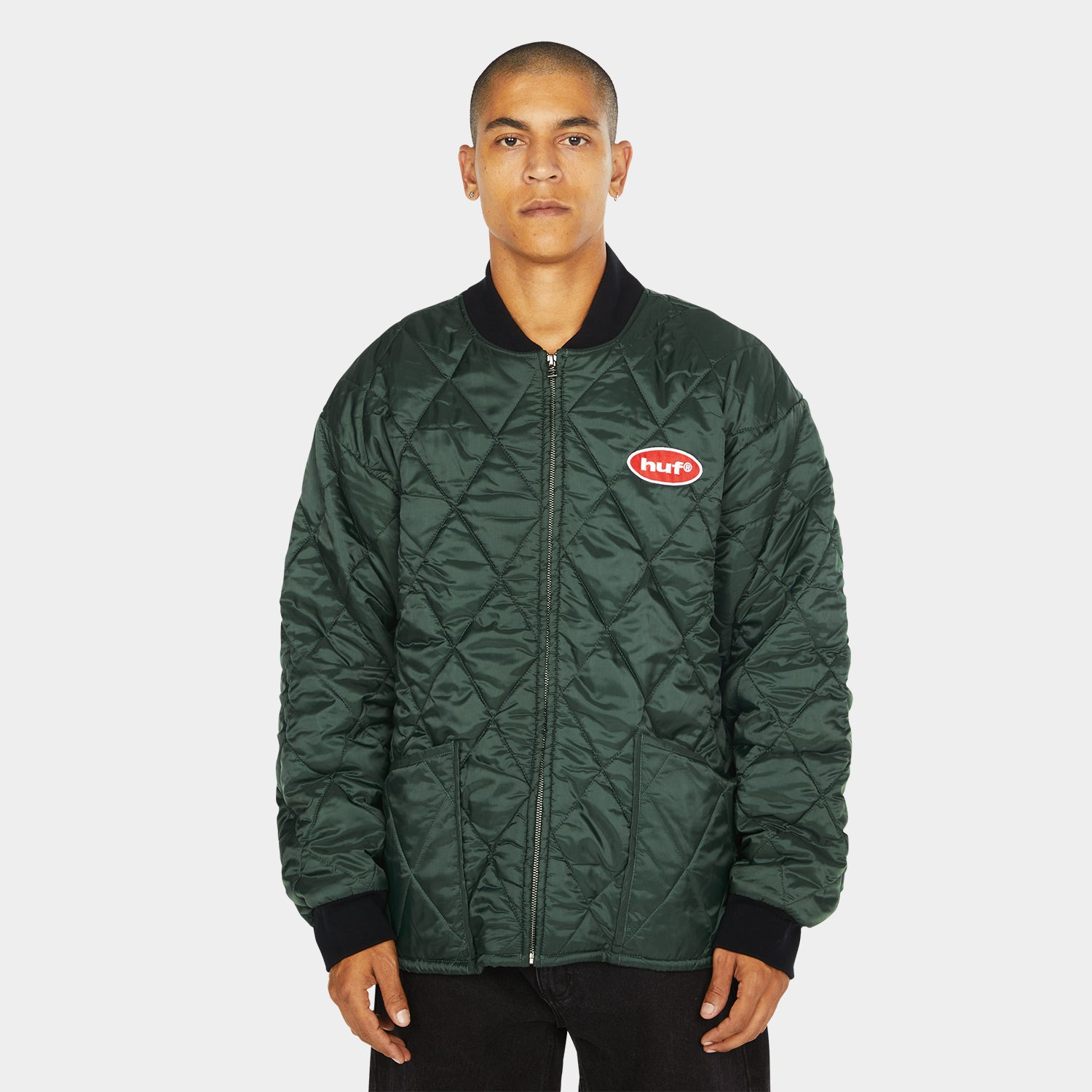 HUF (ハフ) Worldwide JP /JACKETS(ジャケット)/ DISNEY | HUF MICKEY QUILTED WORK JACKET商品 / FOREST GREEN