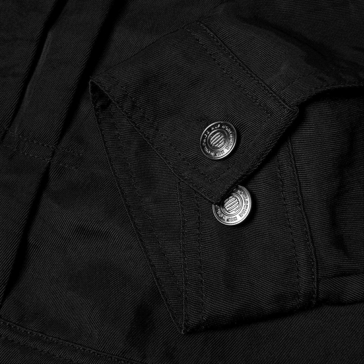 HUF (ハフ) Worldwide JP /JACKETS(ジャケット)/ HUF X THRASHER TRUCKER JACKET商品 / BLACK