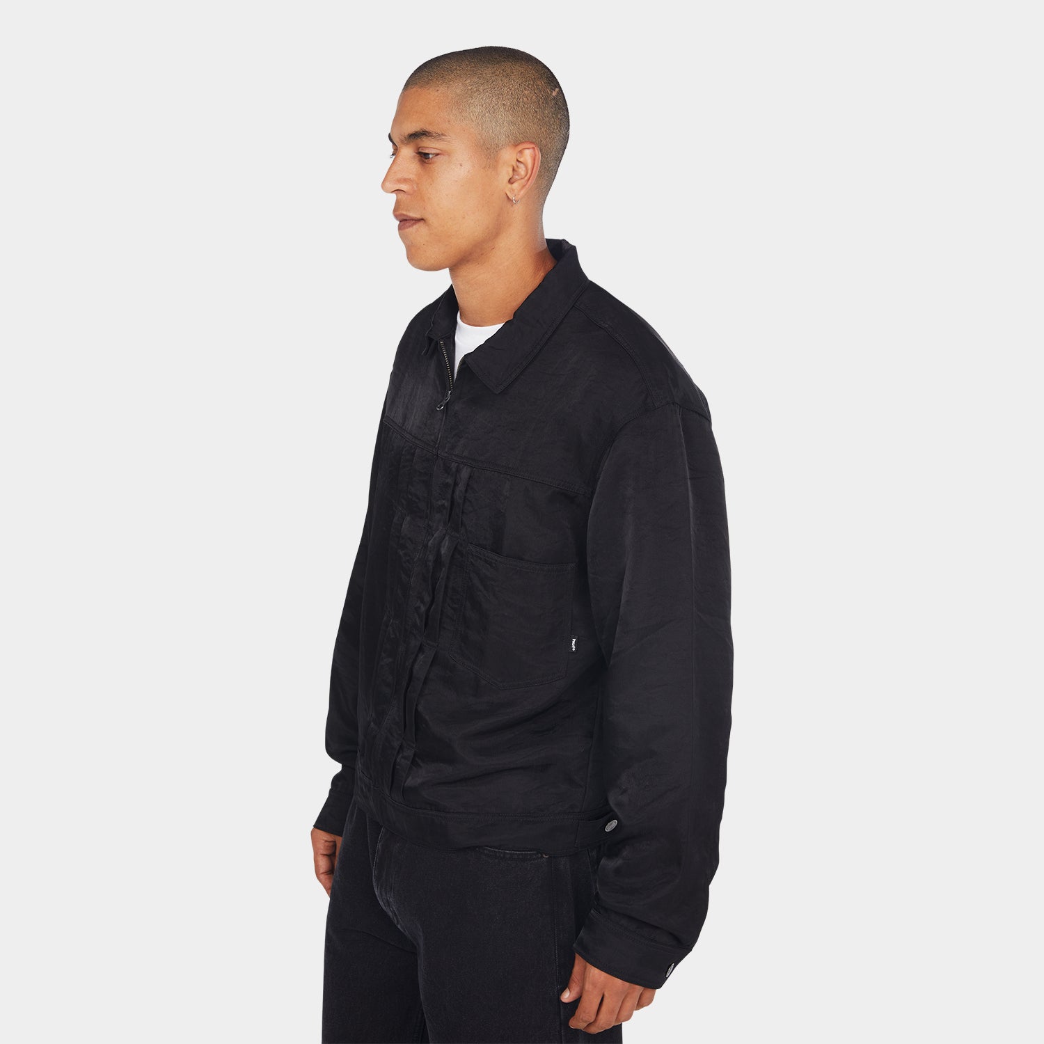 HUF (ハフ) Worldwide JP /JACKETS(ジャケット)/ HUF X THRASHER TRUCKER JACKET商品 / BLACK