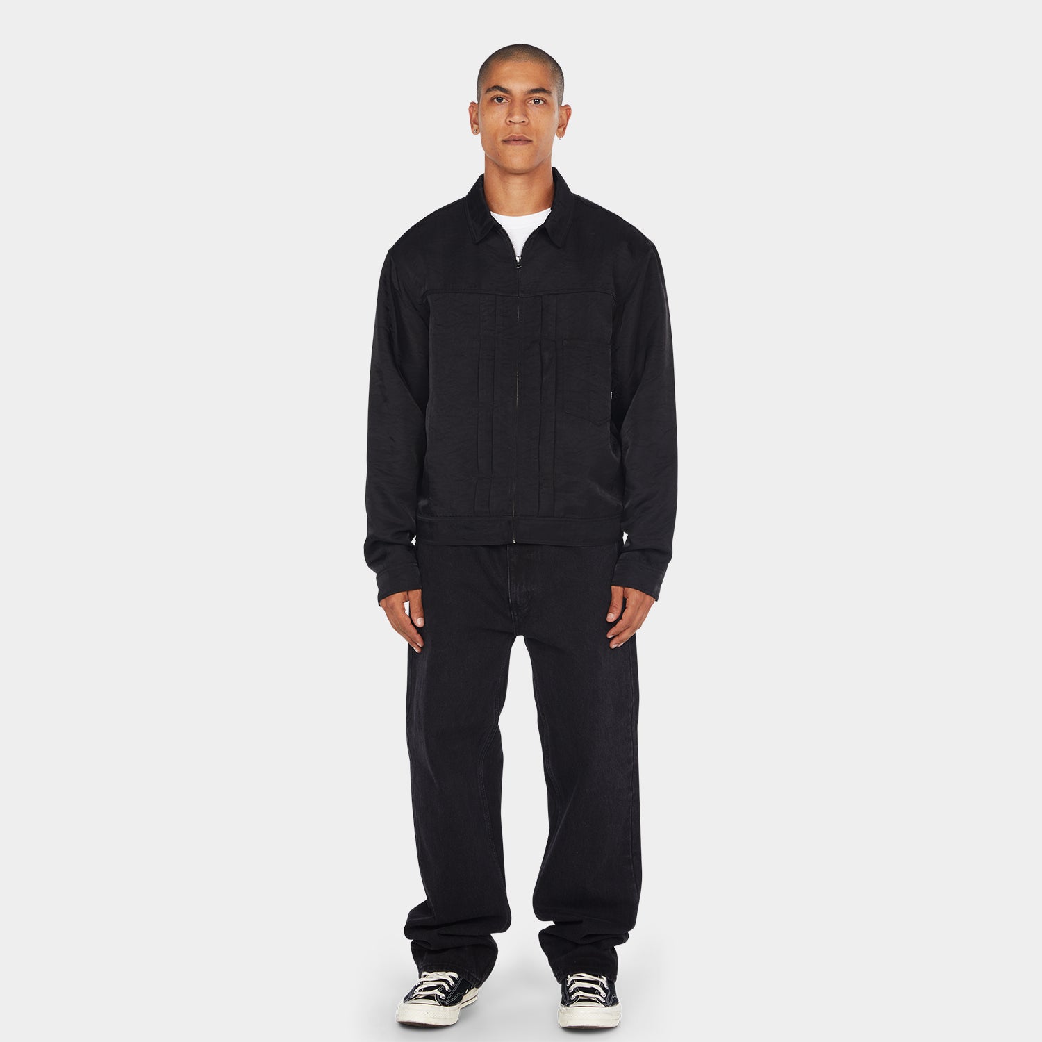 HUF (ハフ) Worldwide JP /JACKETS(ジャケット)/ HUF X THRASHER TRUCKER JACKET商品 / BLACK