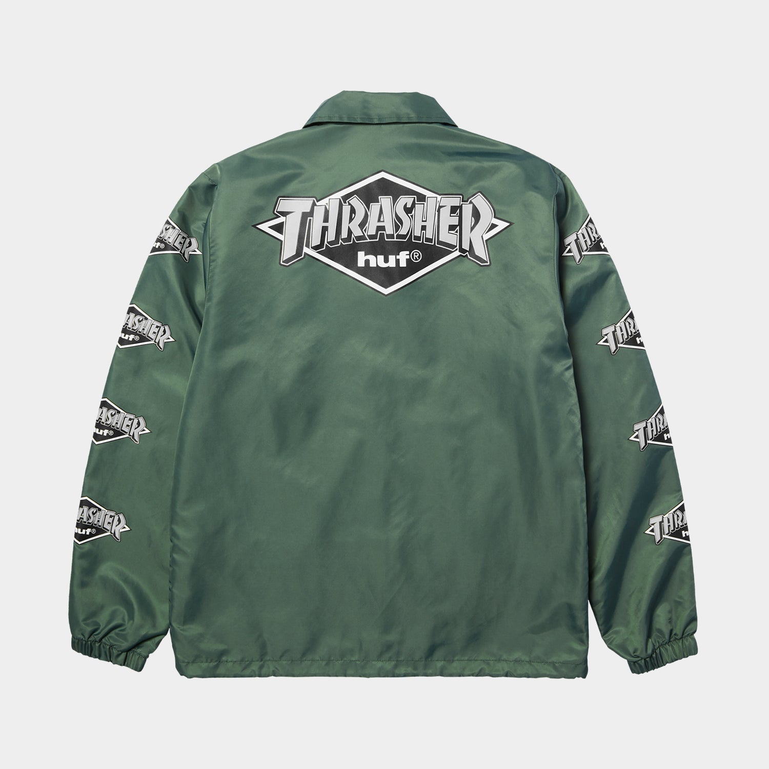 HUF (ハフ) Worldwide JP /JACKETS(ジャケット)/ HUF X THRASHER LOGO JACKET商品 / FOREST GREEN