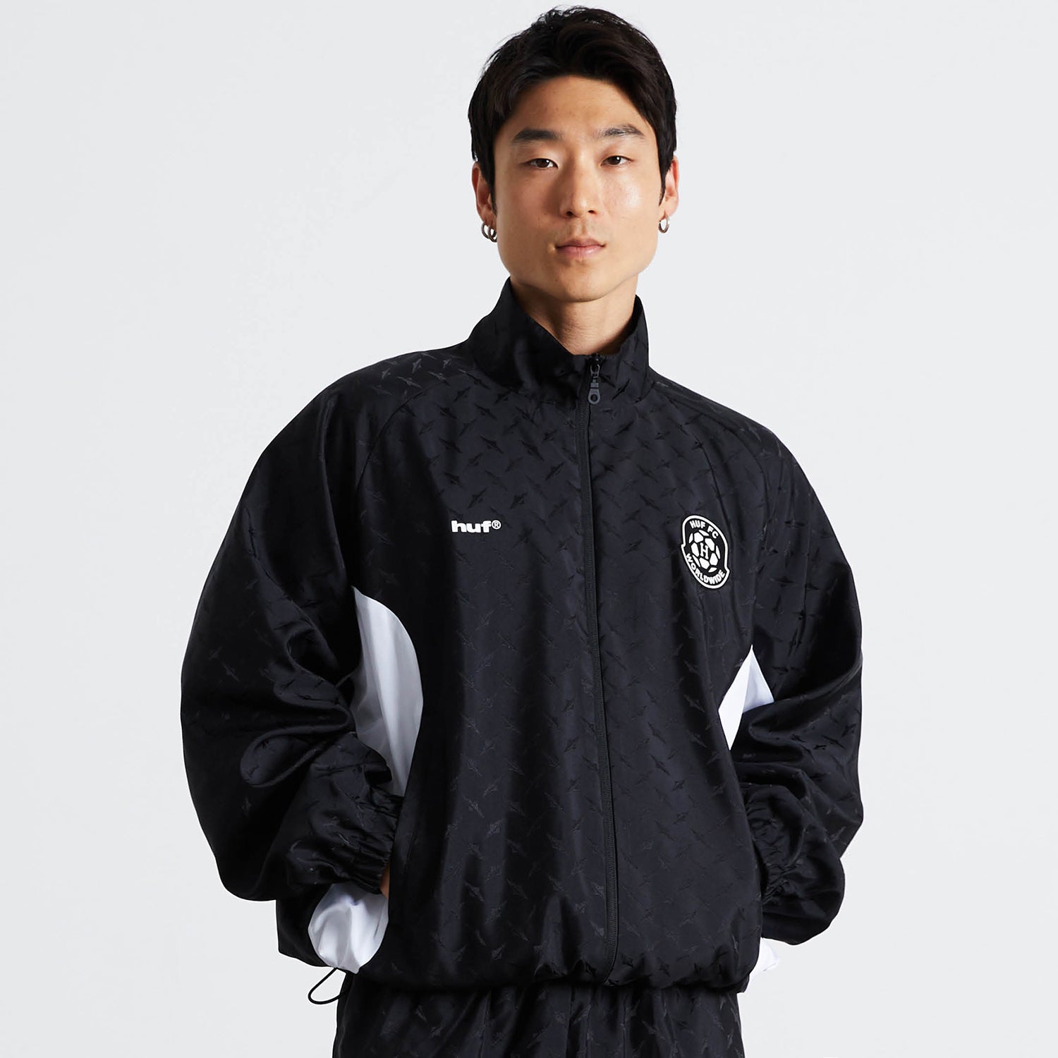 HUF (ハフ) Worldwide JP /JACKETS(ジャケット)/ HUF FC WINDBREAKER商品 / BLACK