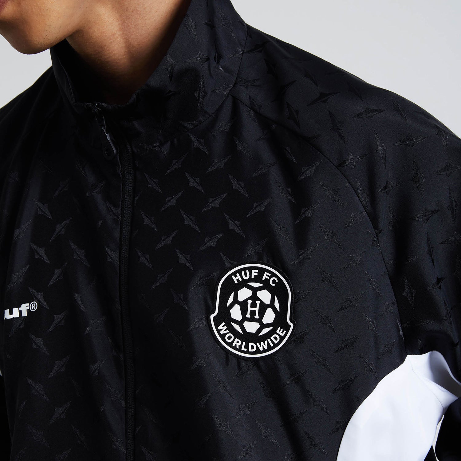 HUF (ハフ) Worldwide JP /JACKETS(ジャケット)/ HUF FC WINDBREAKER商品 / BLACK