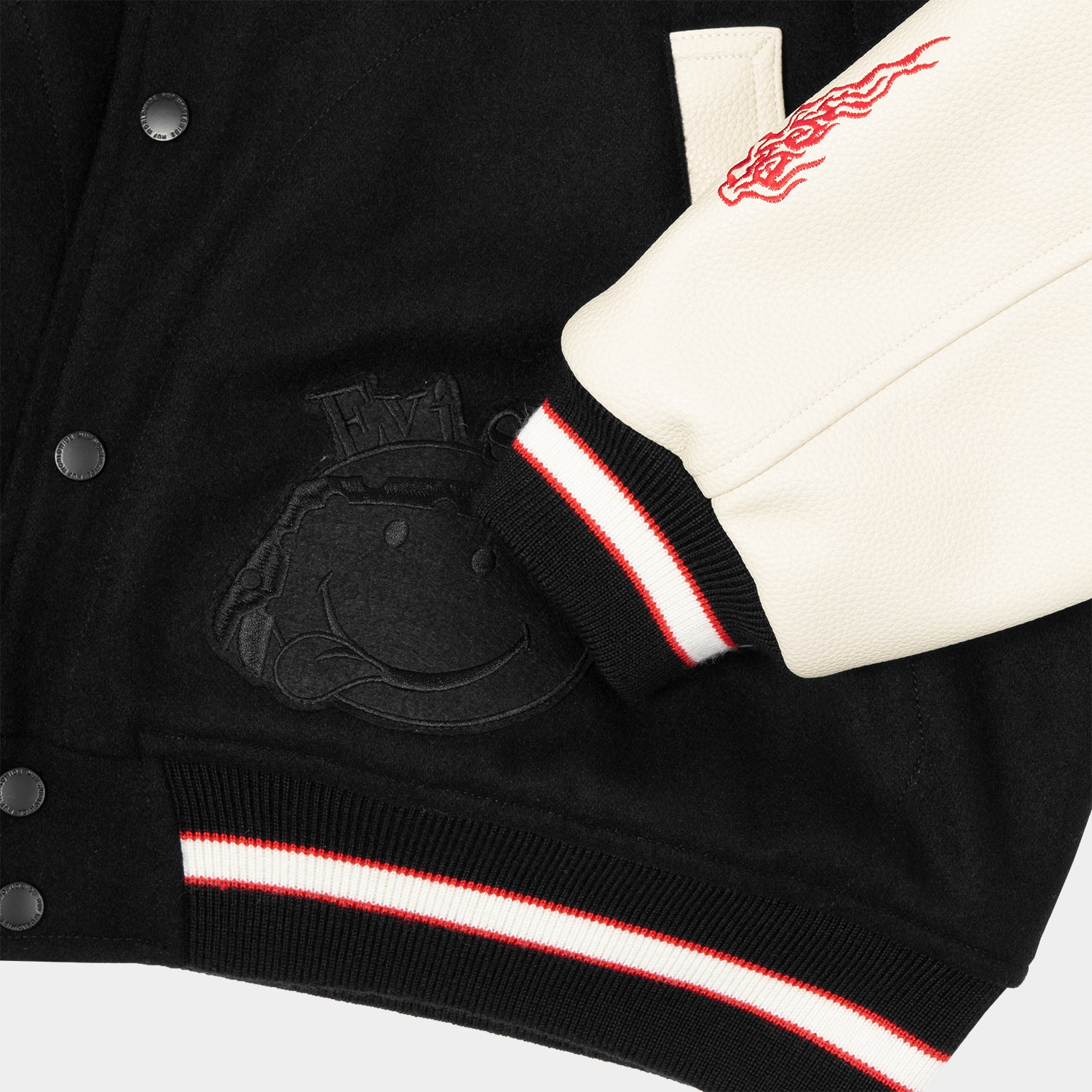 HUF (ハフ) Worldwide JP /JACKETS(ジャケット)/ HUF X EVISEN STADIUM LOGO JACKET商品 / BLACK