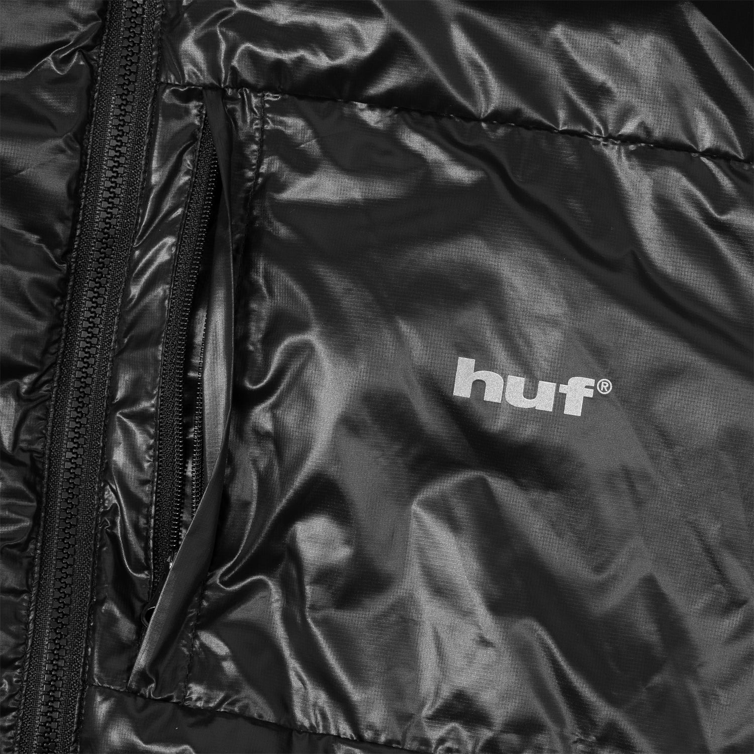 HUF (ハフ) Worldwide JP /JACKETS(ジャケット)/ HUF X TAION CASCADE PACKABLE HOODED DOWN JACKET商品 / BLACK