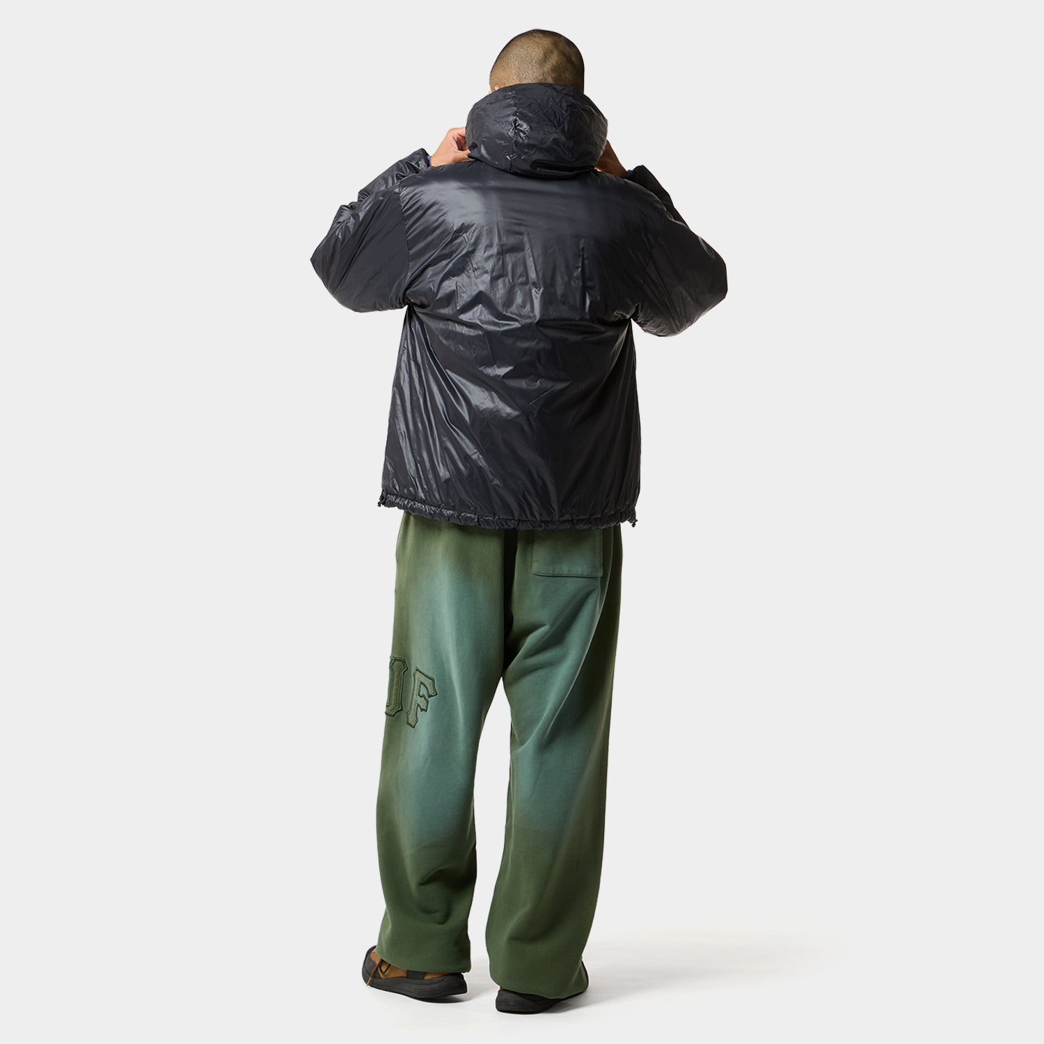 HUF (ハフ) Worldwide JP /JACKETS(ジャケット)/ HUF X TAION CASCADE PACKABLE HOODED DOWN JACKET商品 / BLACK